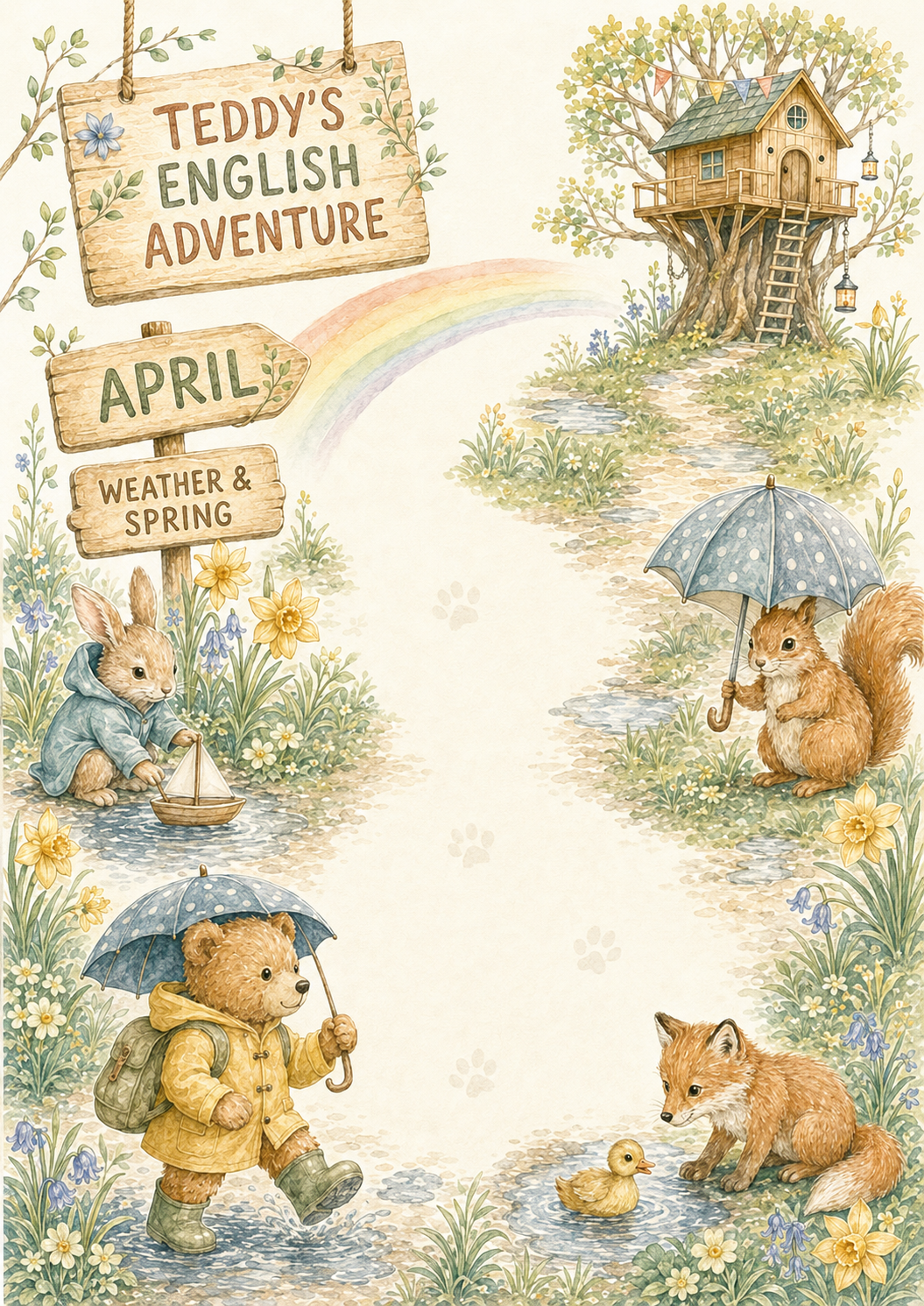Teddy’s English Adventure – całoroczny lapbook dla klasy 1 (September–June)