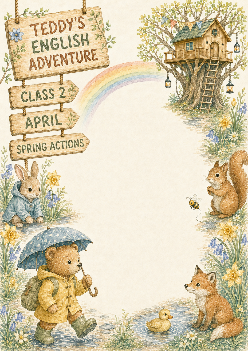 Teddy’s English Adventure – całoroczny lapbook dla klasy 2 (September–June)