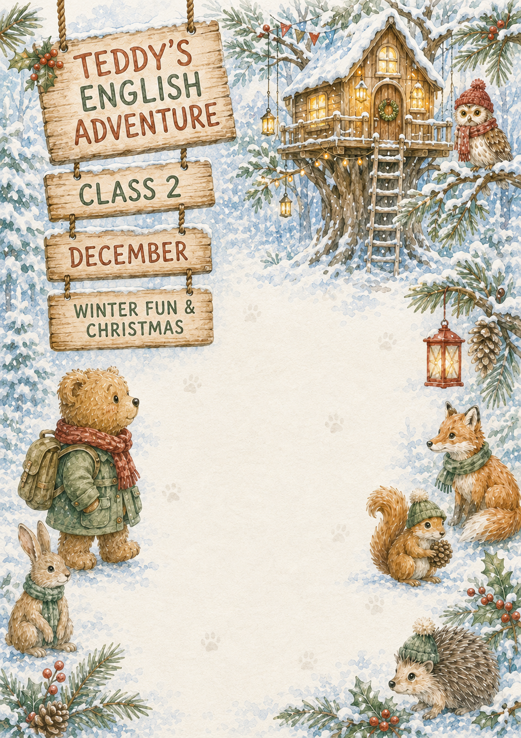 Teddy’s English Adventure – całoroczny lapbook dla klasy 2 (September–June)