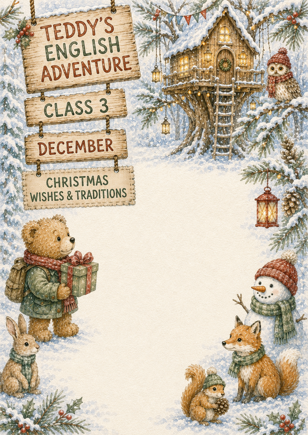 Teddy’s English Adventure – całoroczny lapbook dla klasy 3 (September–June)