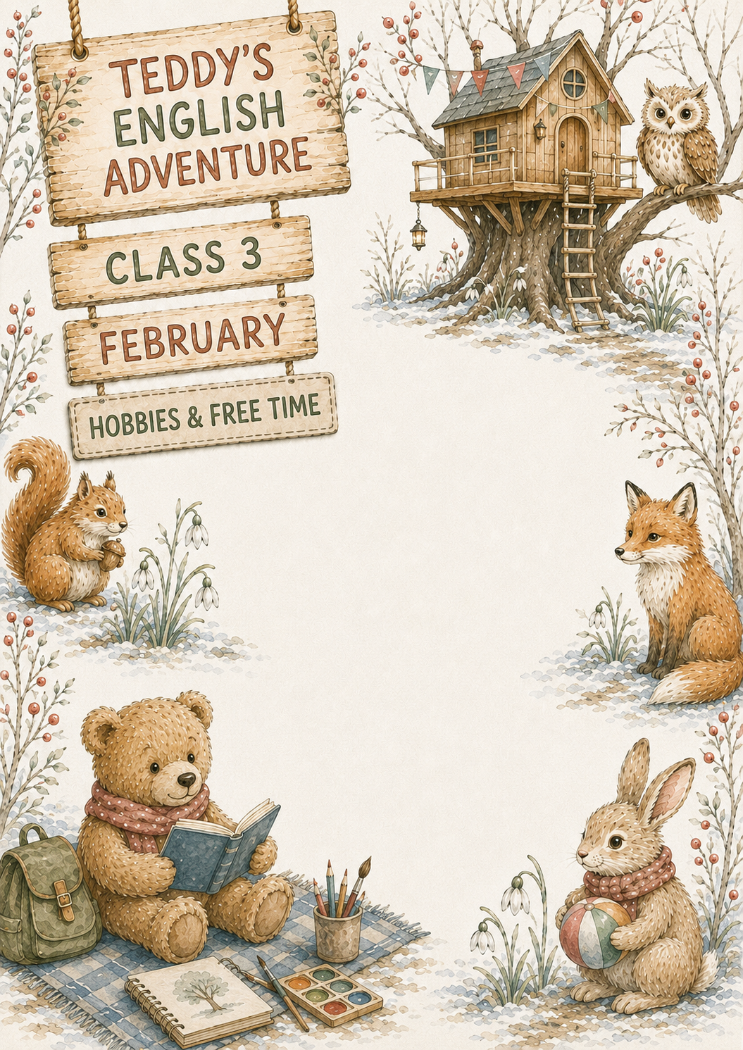 Teddy’s English Adventure – całoroczny lapbook dla klasy 3 (September–June)