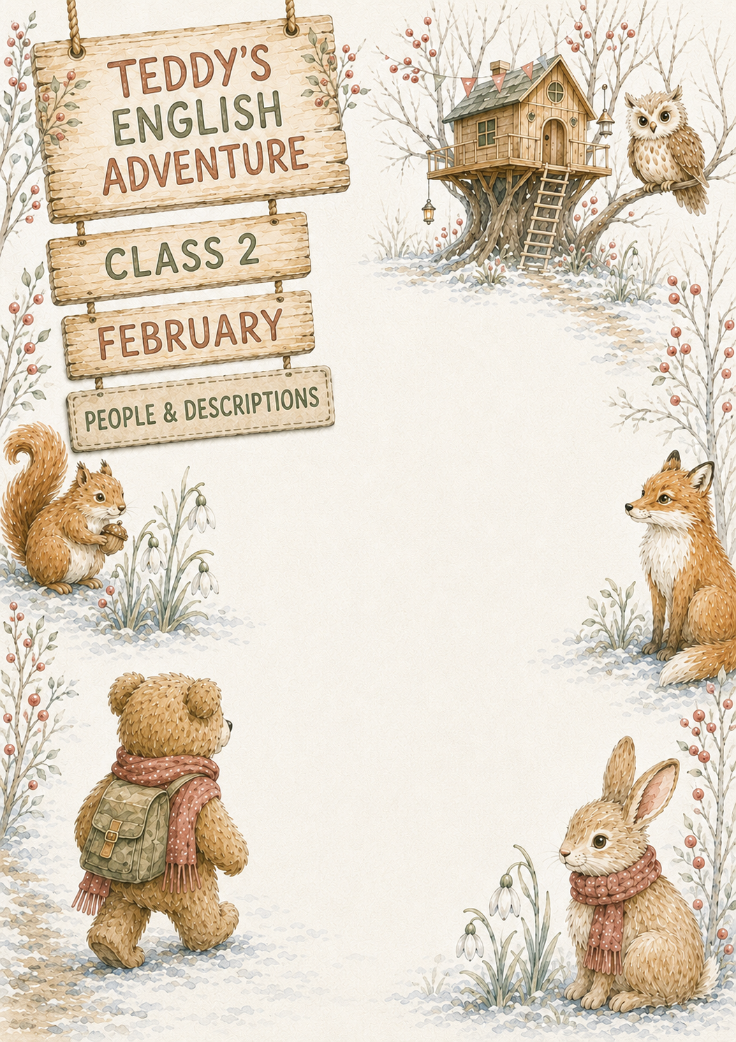 Teddy’s English Adventure – całoroczny lapbook dla klasy 2 (September–June)
