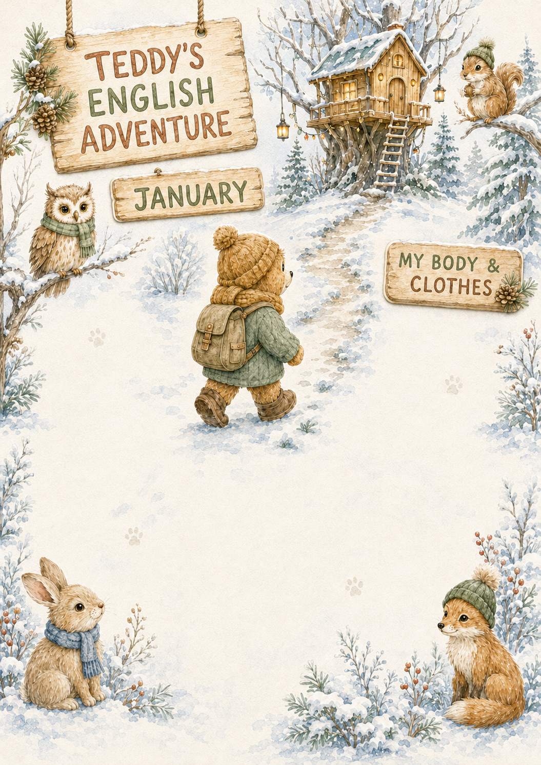 Teddy’s English Adventure – całoroczny lapbook dla klasy 1 (September–June)