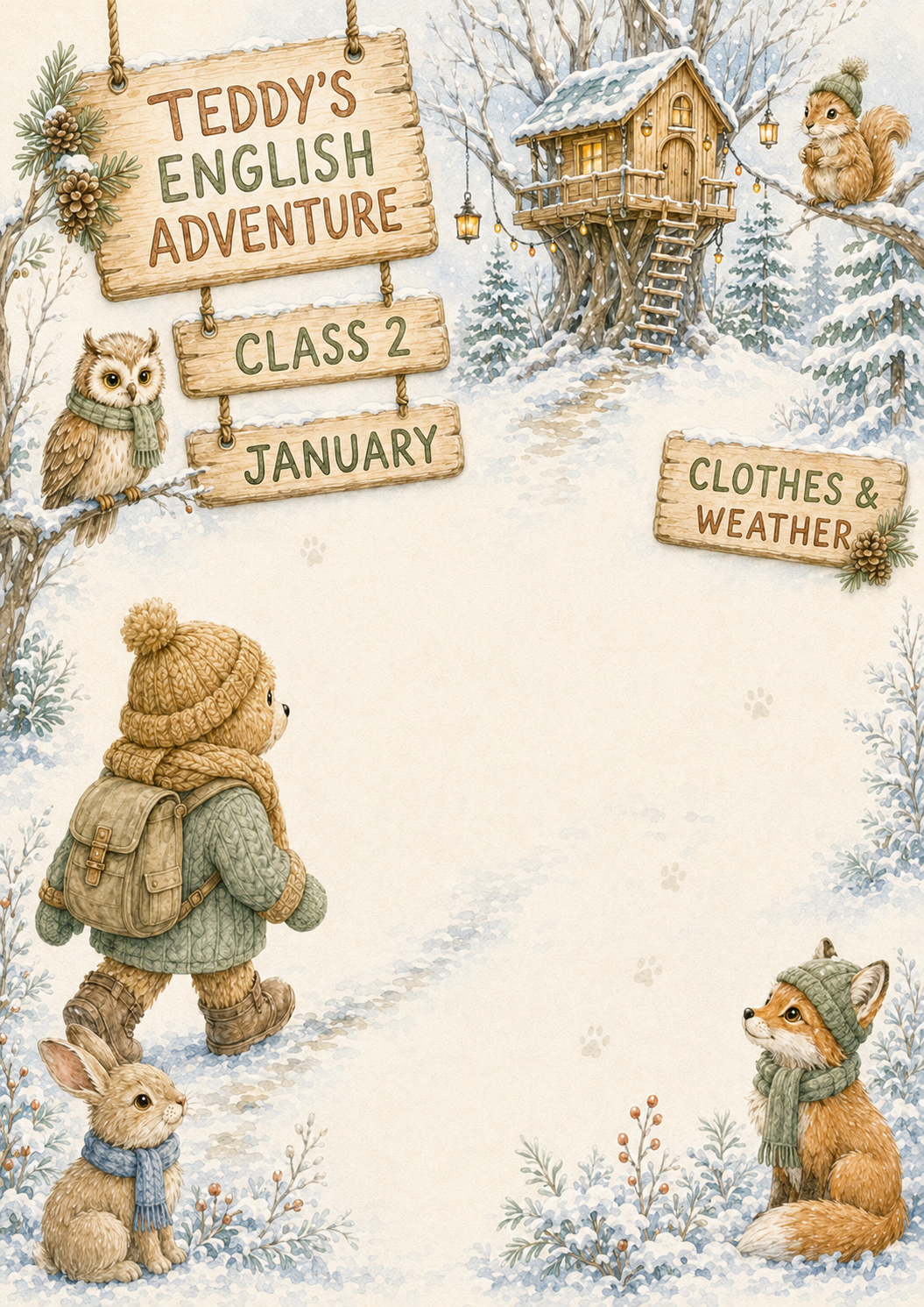 Teddy’s English Adventure – całoroczny lapbook dla klasy 2 (September–June)