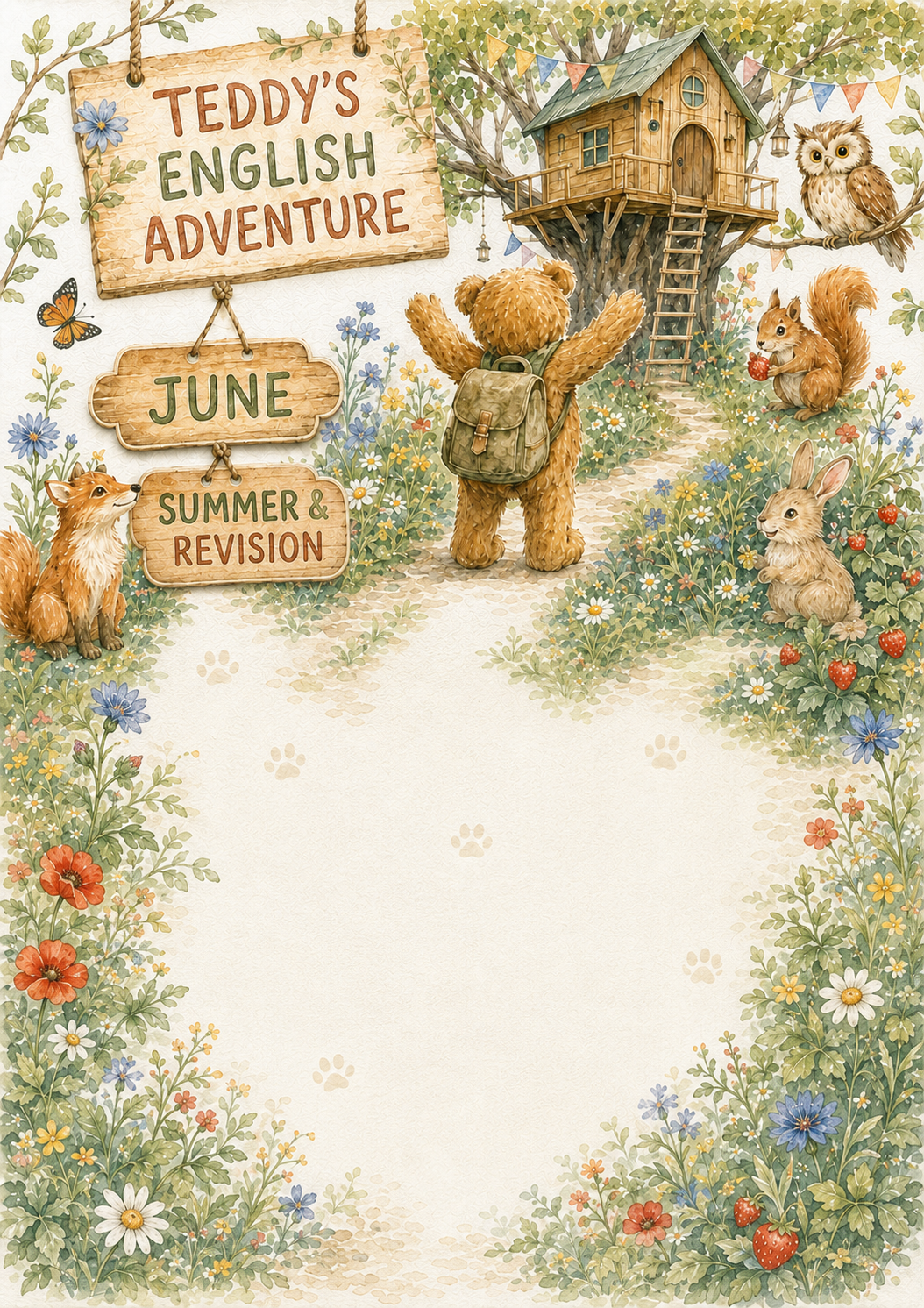 Teddy’s English Adventure – całoroczny lapbook dla klasy 1 (September–June)