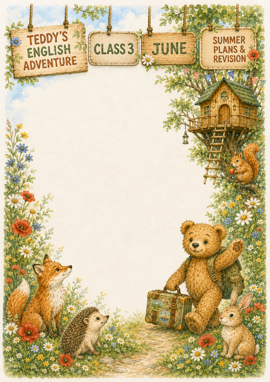 Teddy’s English Adventure – całoroczny lapbook dla klasy 3 (September–June)