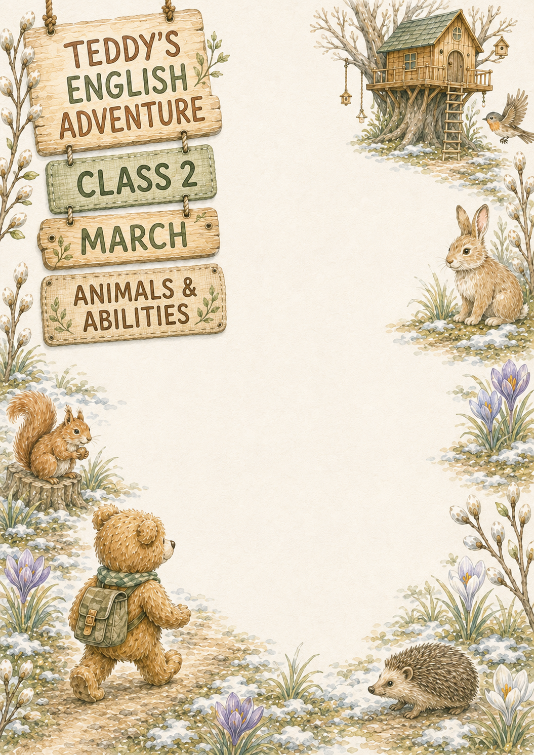 Teddy’s English Adventure – całoroczny lapbook dla klasy 2 (September–June)