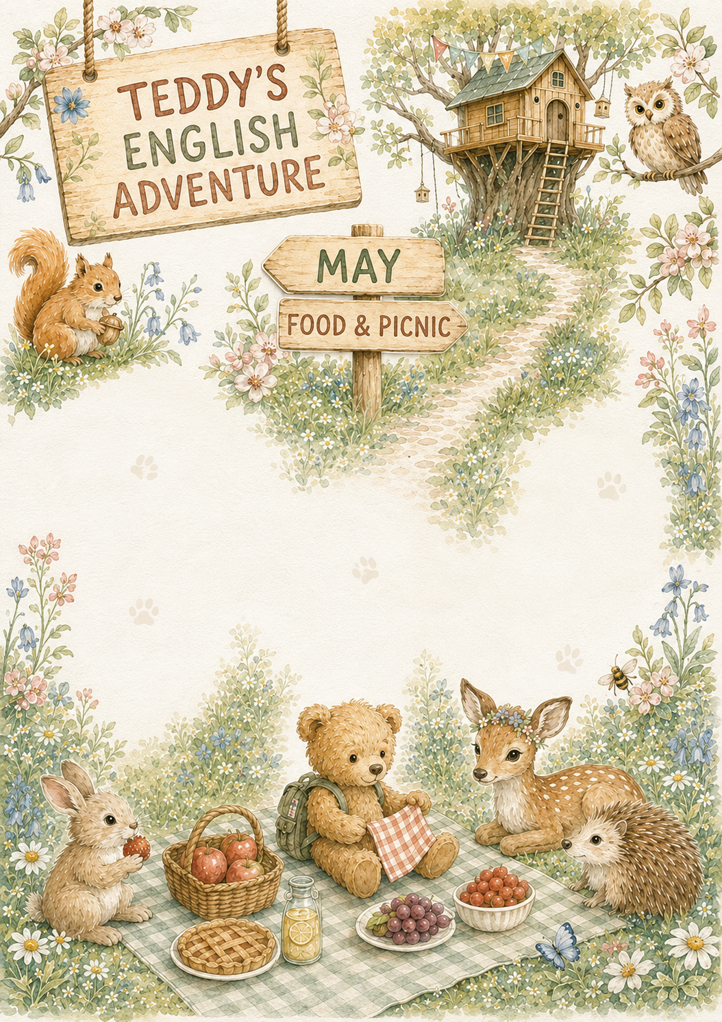 Teddy’s English Adventure – całoroczny lapbook dla klasy 1 (September–June)