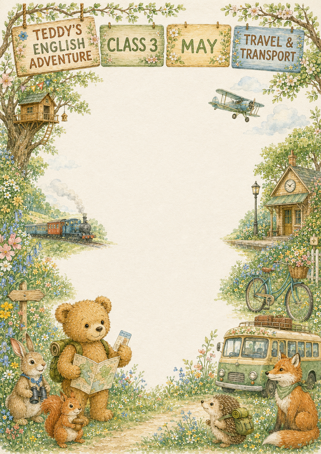 Teddy’s English Adventure – całoroczny lapbook dla klasy 3 (September–June)