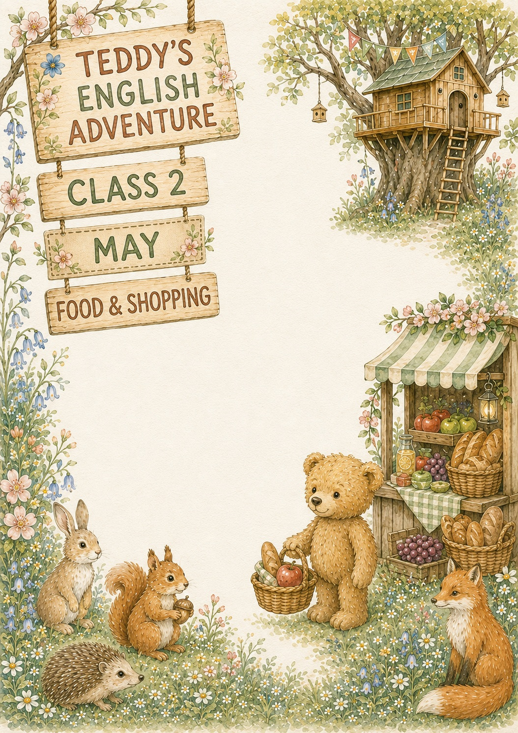 Teddy’s English Adventure – całoroczny lapbook dla klasy 2 (September–June)