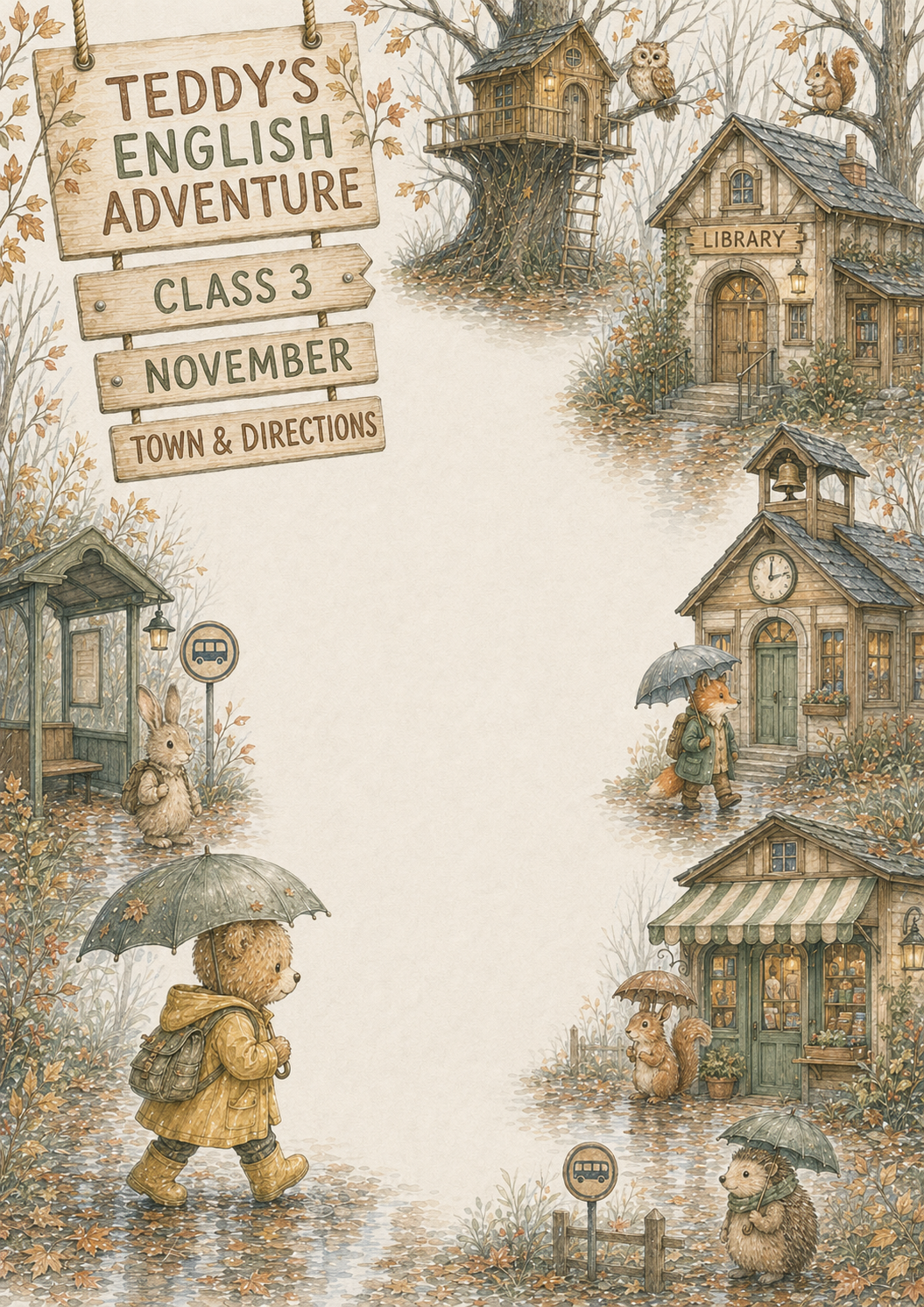 Teddy’s English Adventure – całoroczny lapbook dla klasy 3 (September–June)