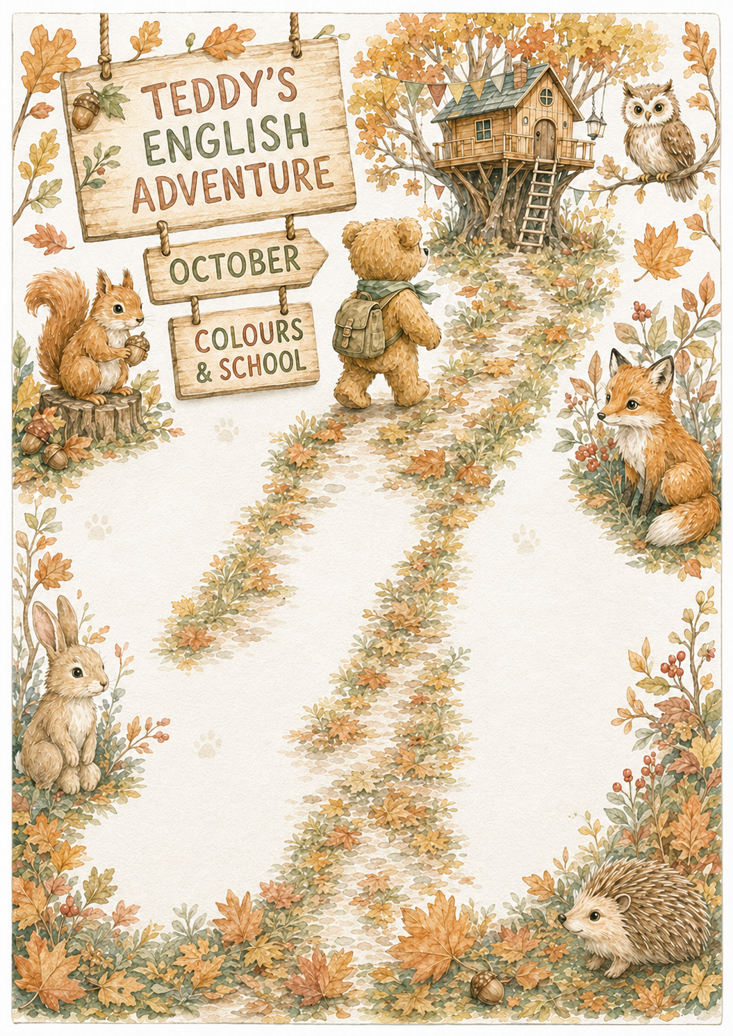 Teddy’s English Adventure – całoroczny lapbook dla klasy 1 (September–June)