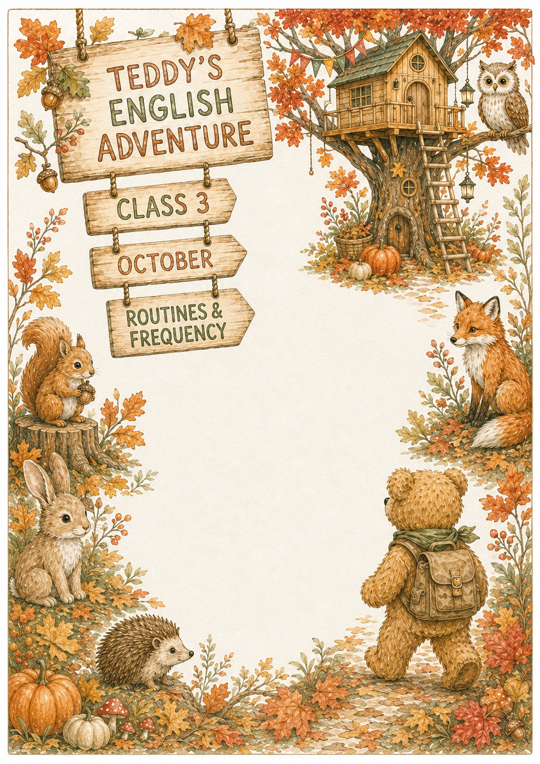 Teddy’s English Adventure – całoroczny lapbook dla klasy 3 (September–June)