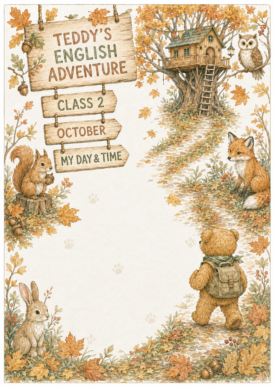 Teddy’s English Adventure – całoroczny lapbook dla klasy 2 (September–June)