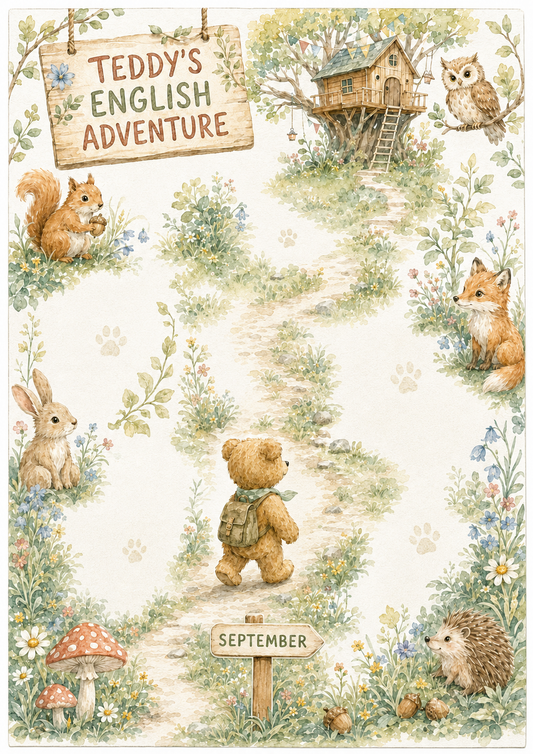 Teddy’s English Adventure – lapbook dla klasy 1 – September (próbka)