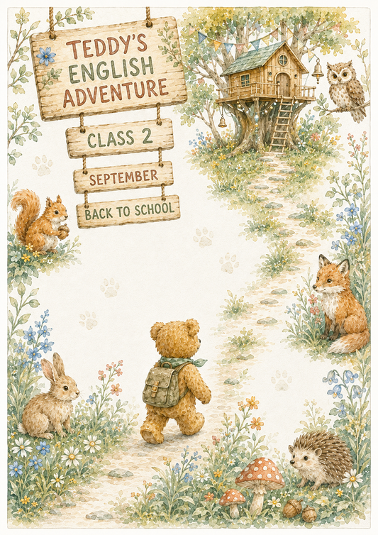 Teddy’s English Adventure – całoroczny lapbook dla klasy 2 (September–June)