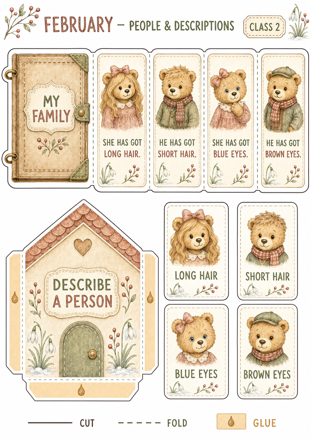 Teddy’s English Adventure – całoroczny lapbook dla klasy 2 (September–June)