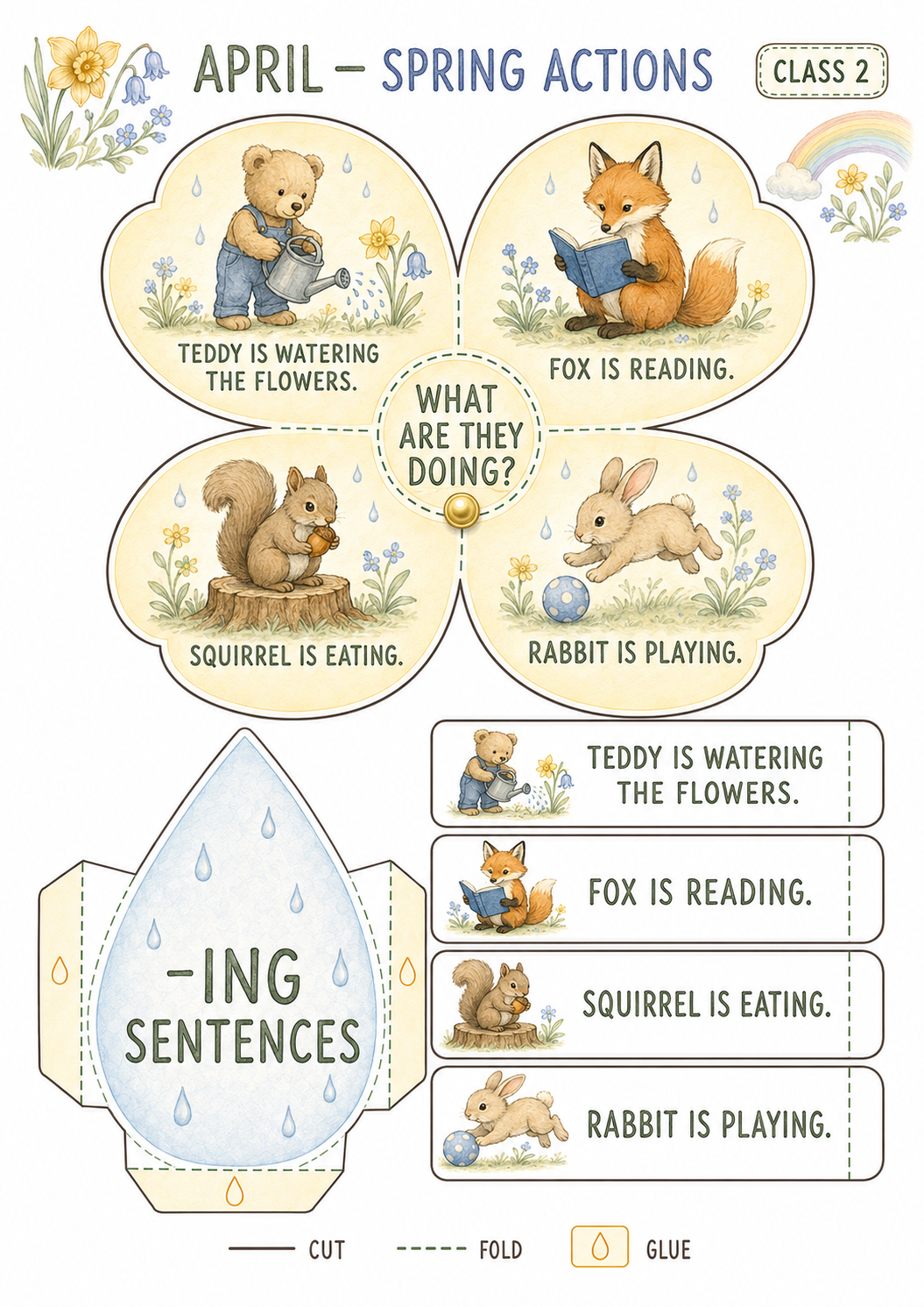 Teddy’s English Adventure – całoroczny lapbook dla klasy 2 (September–June)