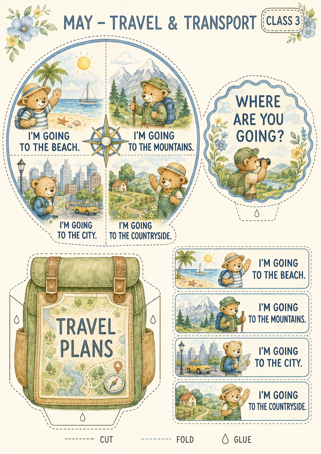 Teddy’s English Adventure – całoroczny lapbook dla klasy 3 (September–June)