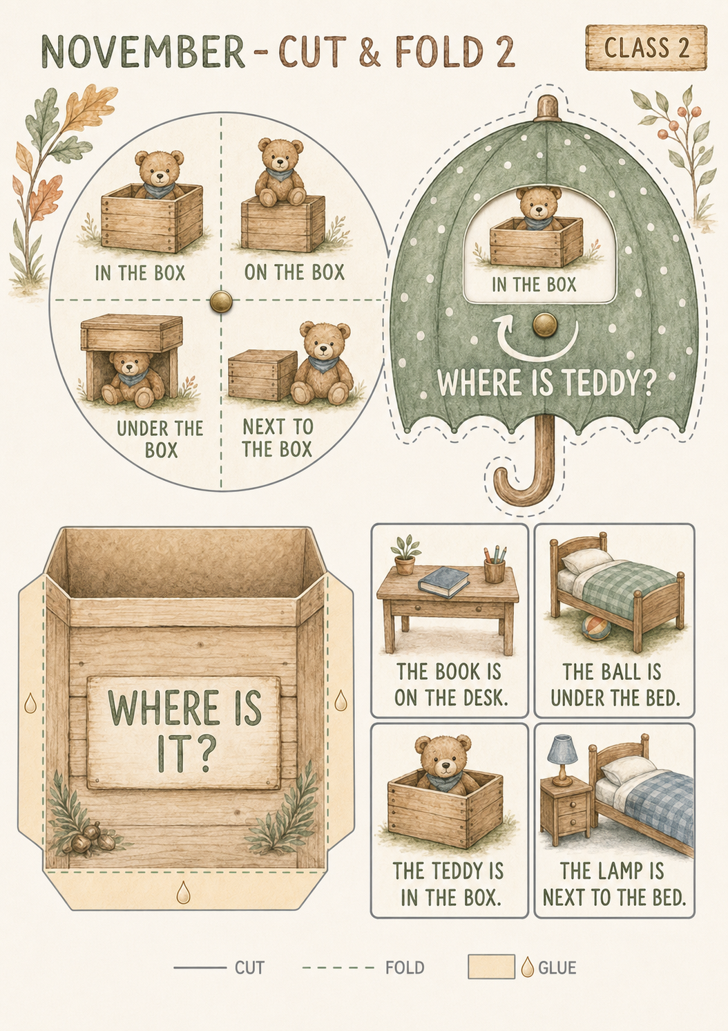Teddy’s English Adventure – całoroczny lapbook dla klasy 2 (September–June)