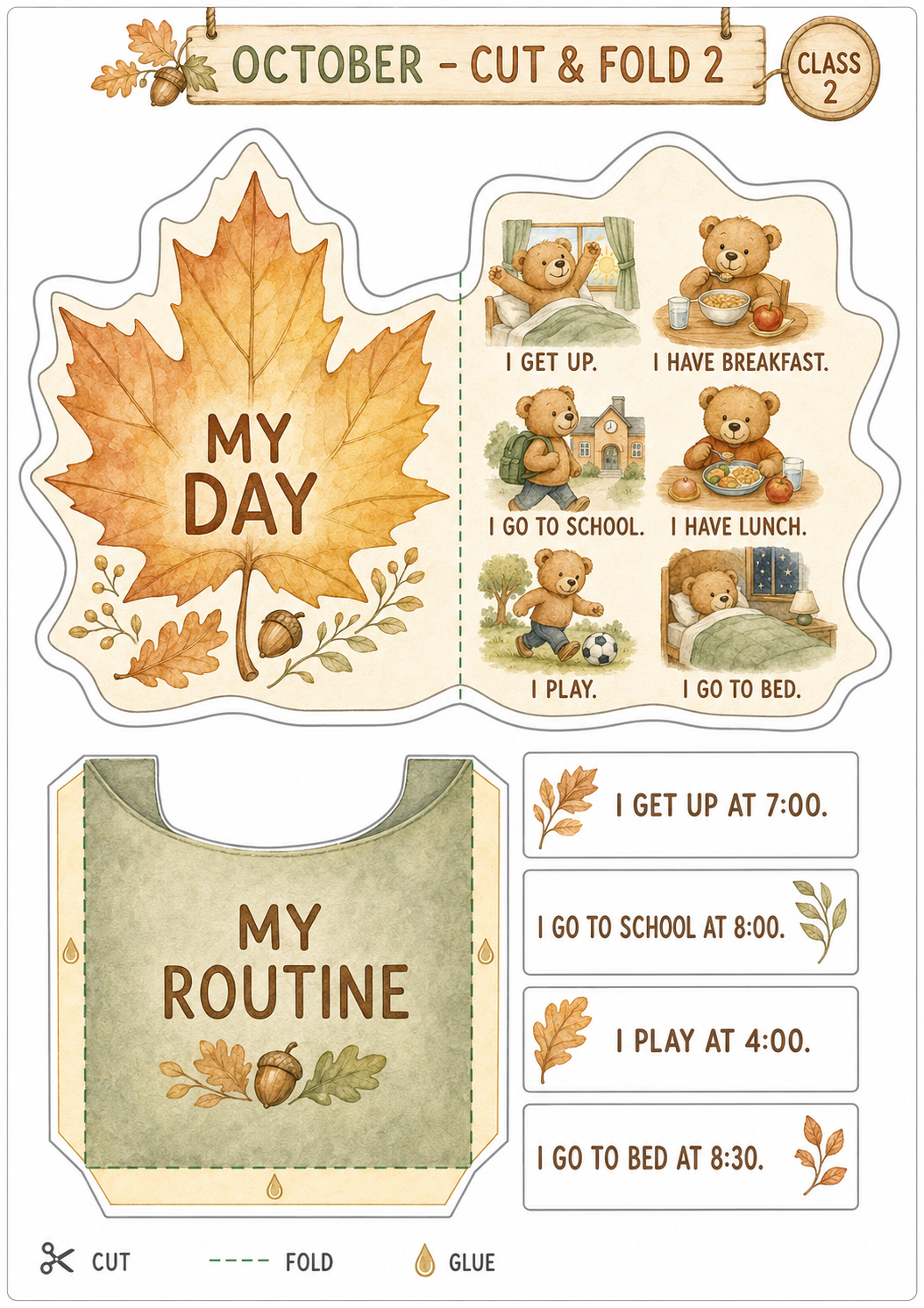 Teddy’s English Adventure – całoroczny lapbook dla klasy 2 (September–June)