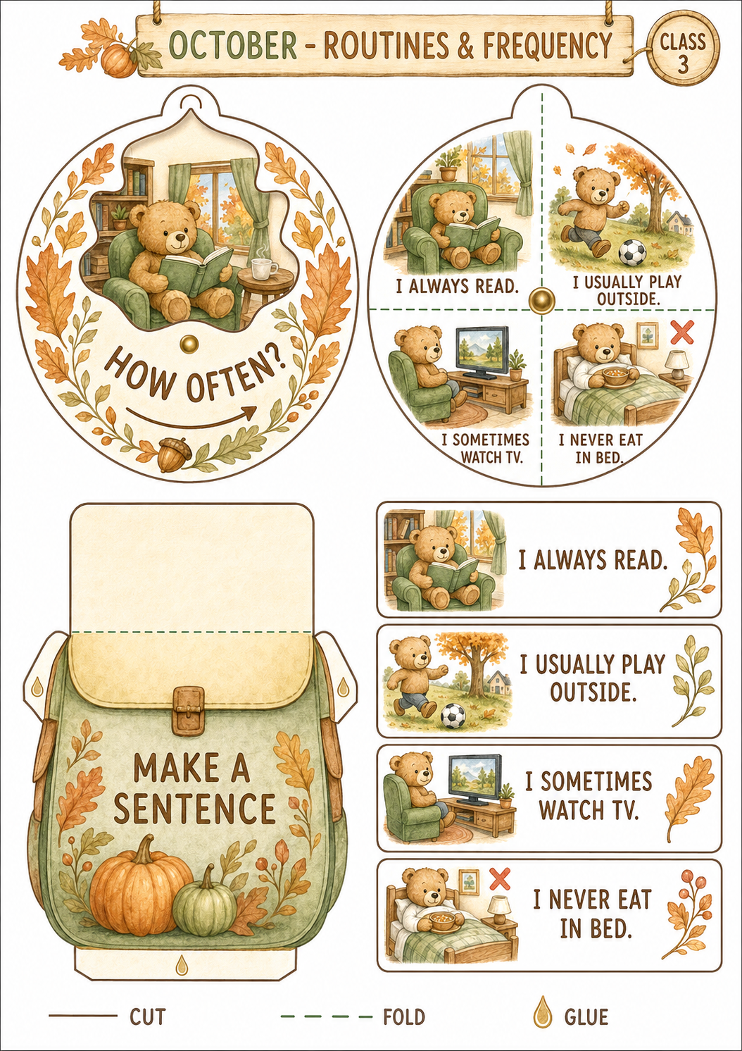Teddy’s English Adventure – całoroczny lapbook dla klasy 3 (September–June)