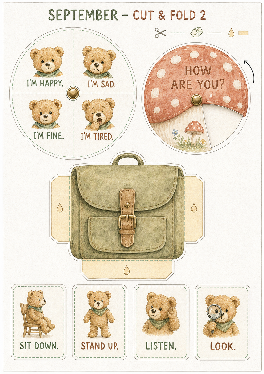 Teddy’s English Adventure – całoroczny lapbook dla klasy 1 (September–June)