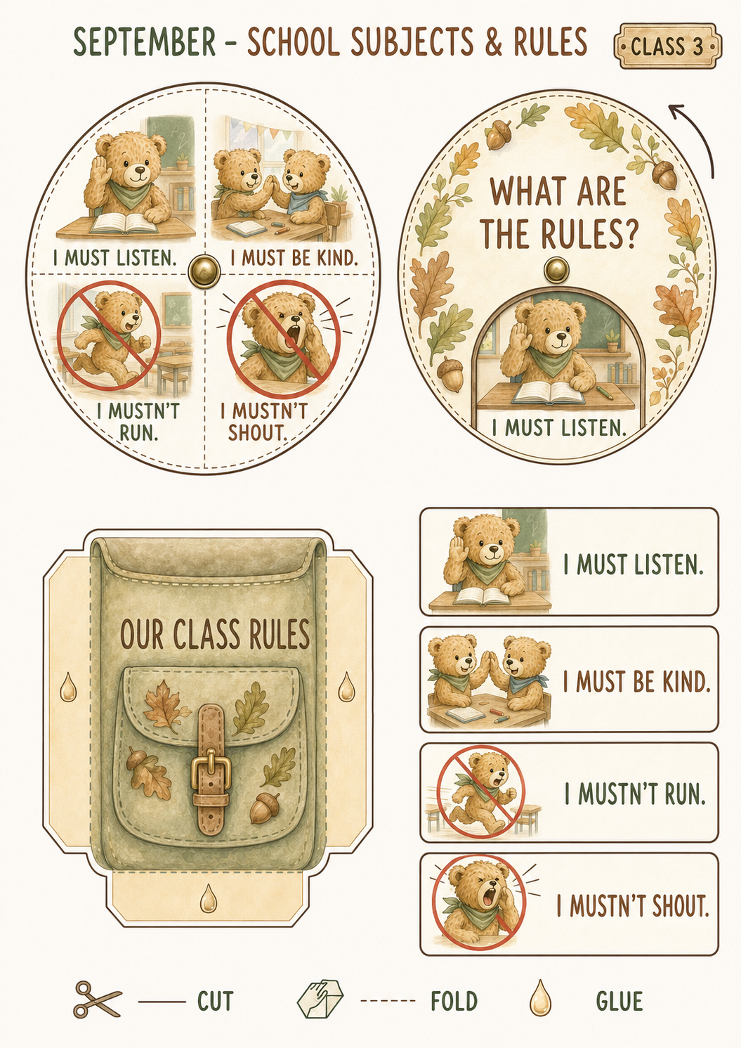 Teddy’s English Adventure – całoroczny lapbook dla klasy 3 (September–June)