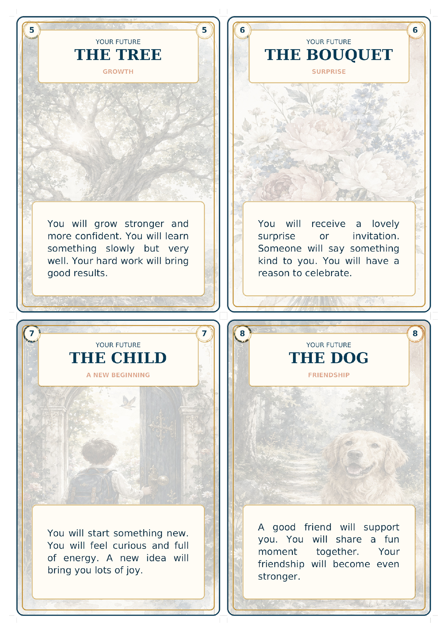 Future Simple Fortune-Telling Cards – karty wróżb po angielsku.