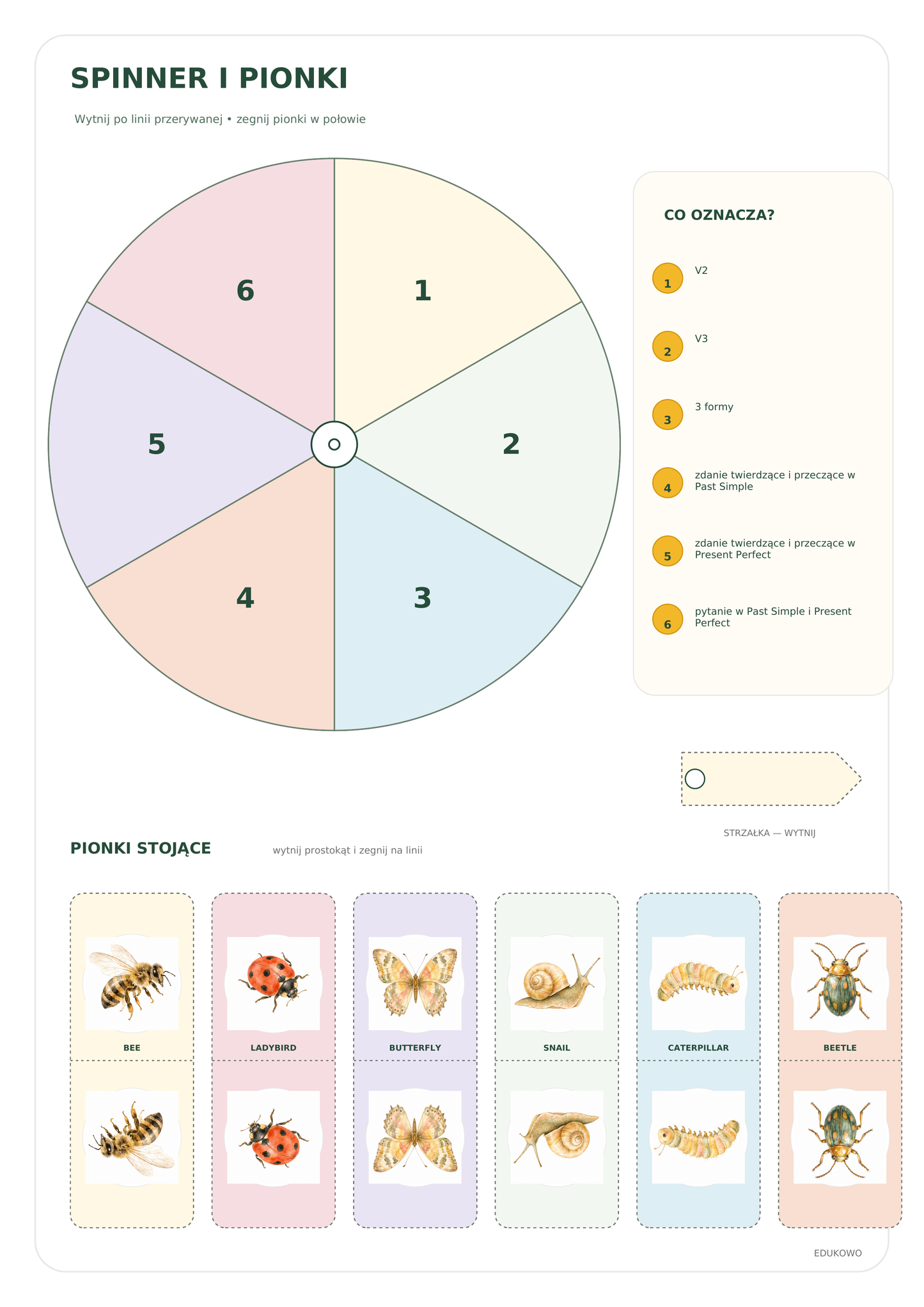 HONEY HIVE QUEST – gra planszowa z czasownikami nieregularnymi