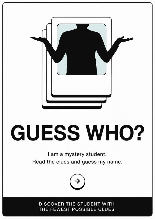 Guess Who? – Which Student Is It?