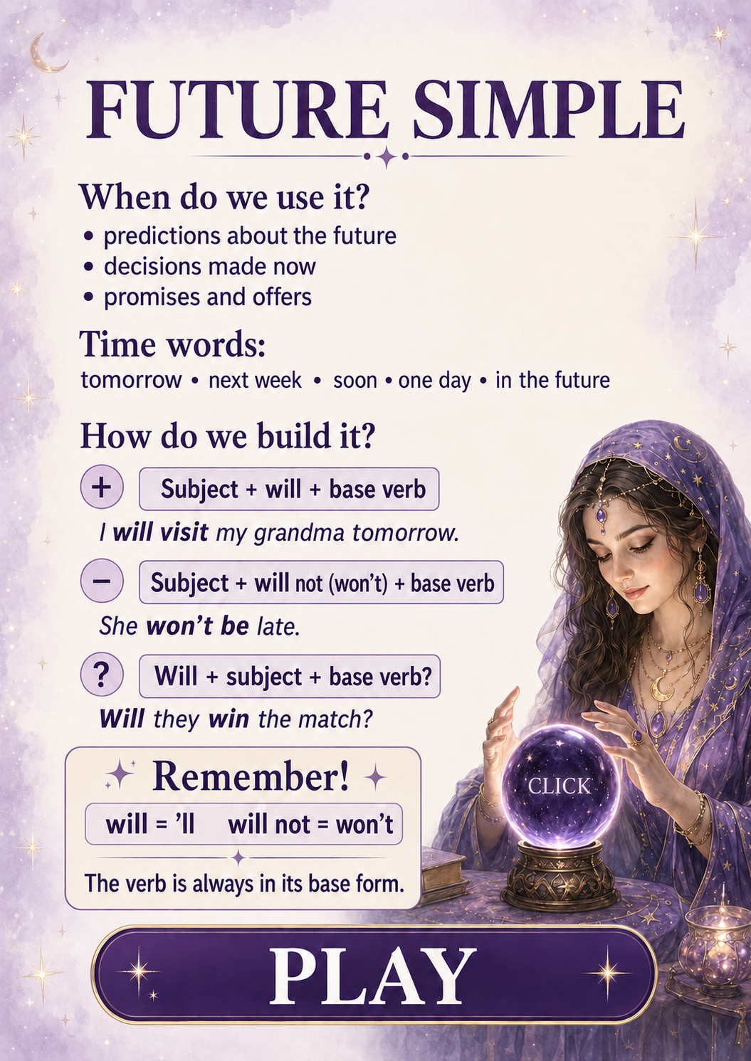 Darmowy interaktywny PDF – Future Simple + escape room