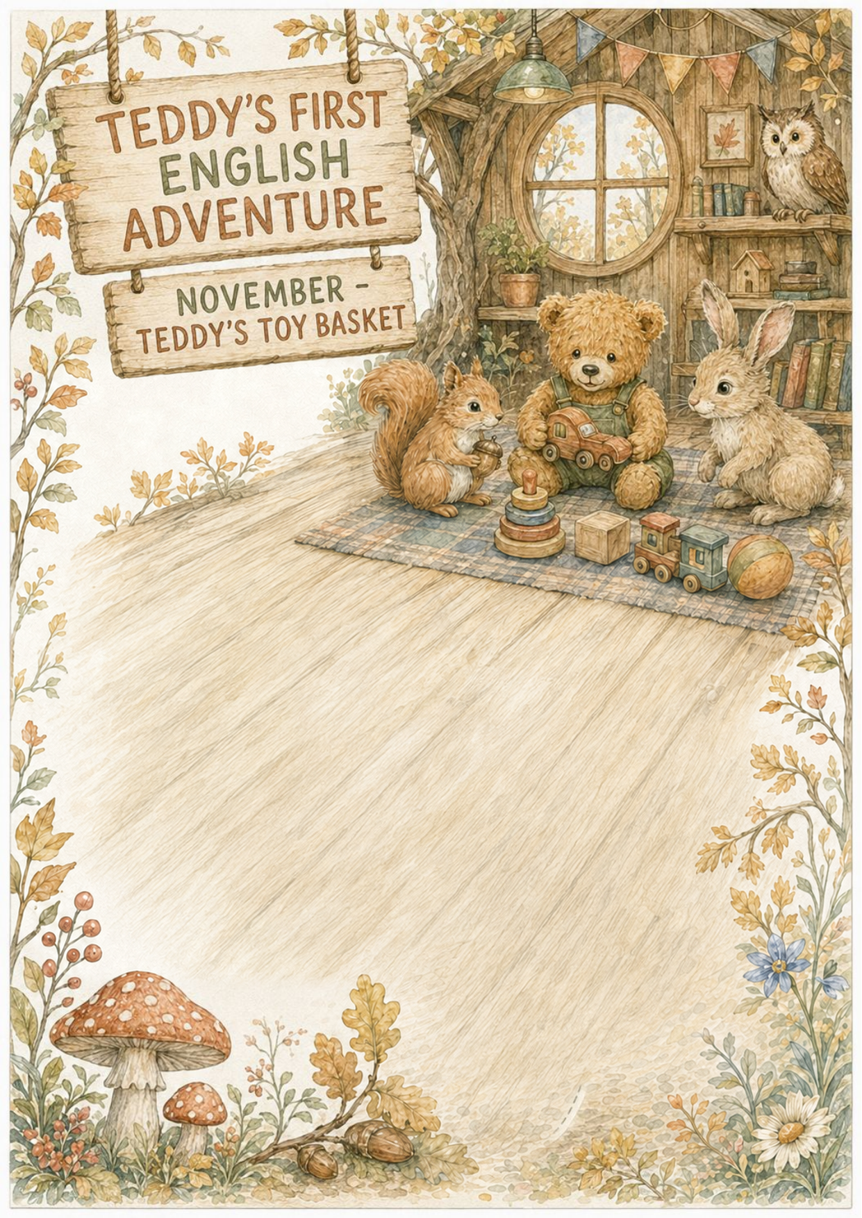 Teddy’s First English Adventure – całoroczny lapbook dla klasy 0 (September–June)
