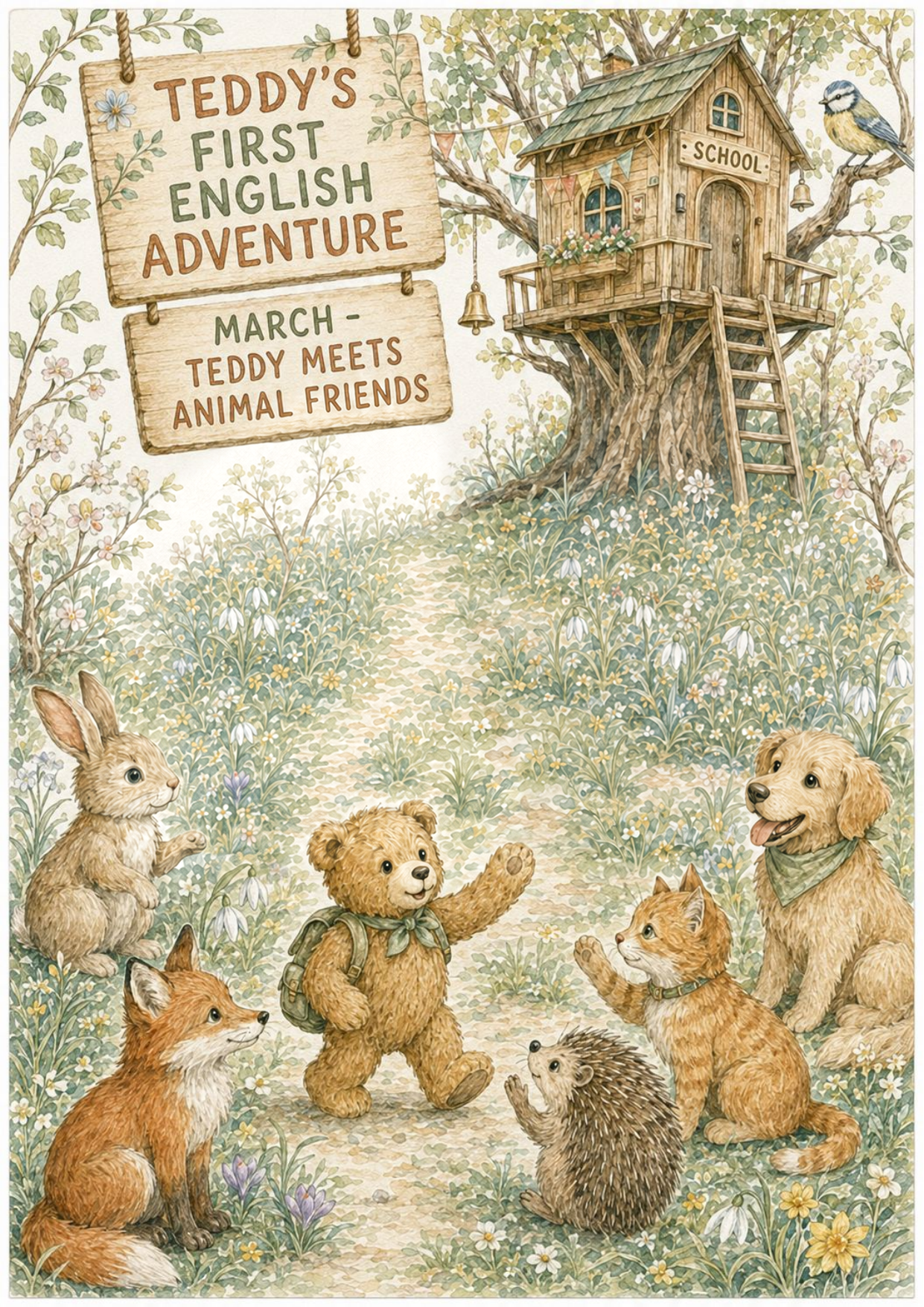 Teddy’s First English Adventure – całoroczny lapbook dla klasy 0 (September–June)