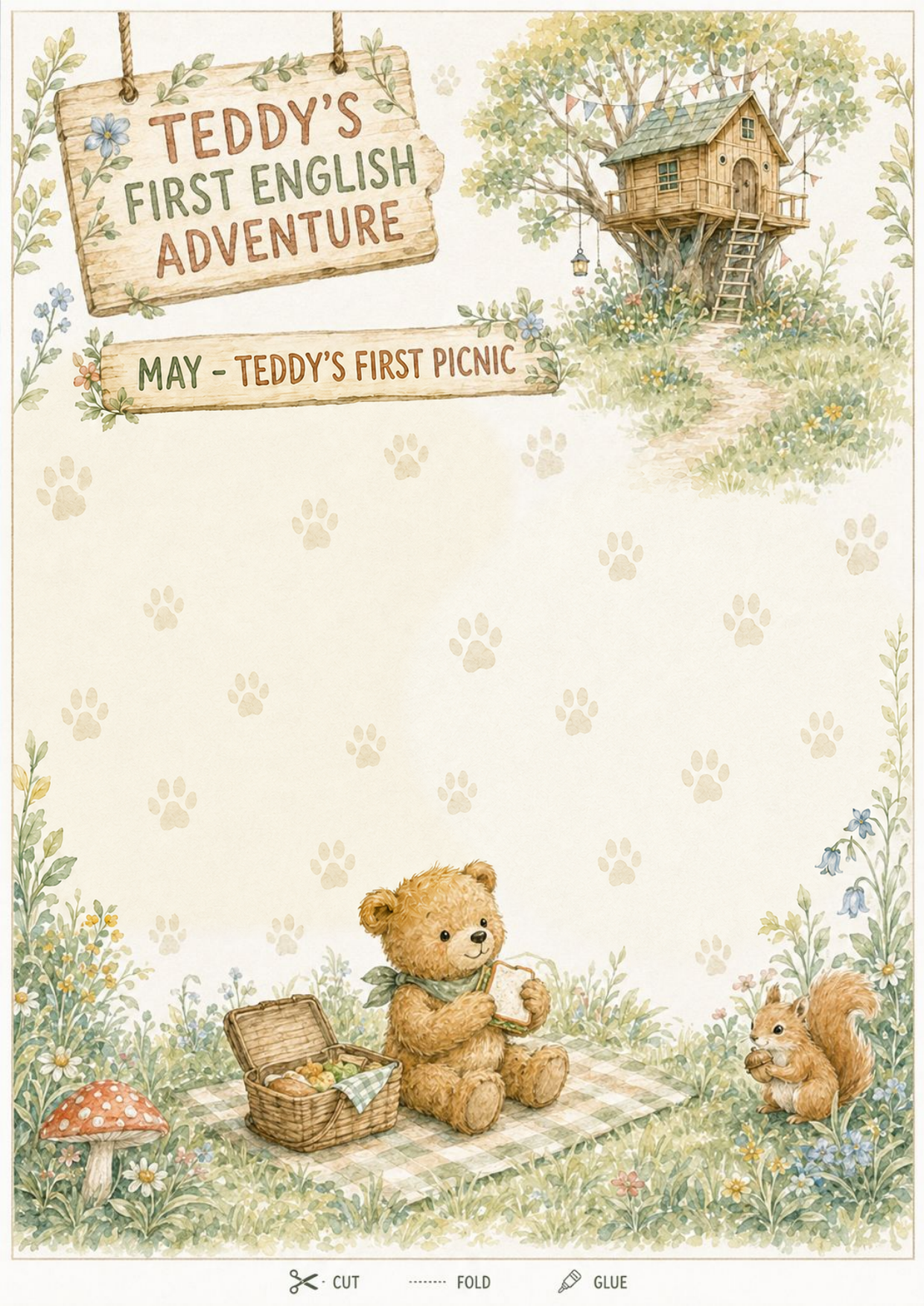 Teddy’s First English Adventure – całoroczny lapbook dla klasy 0 (September–June)