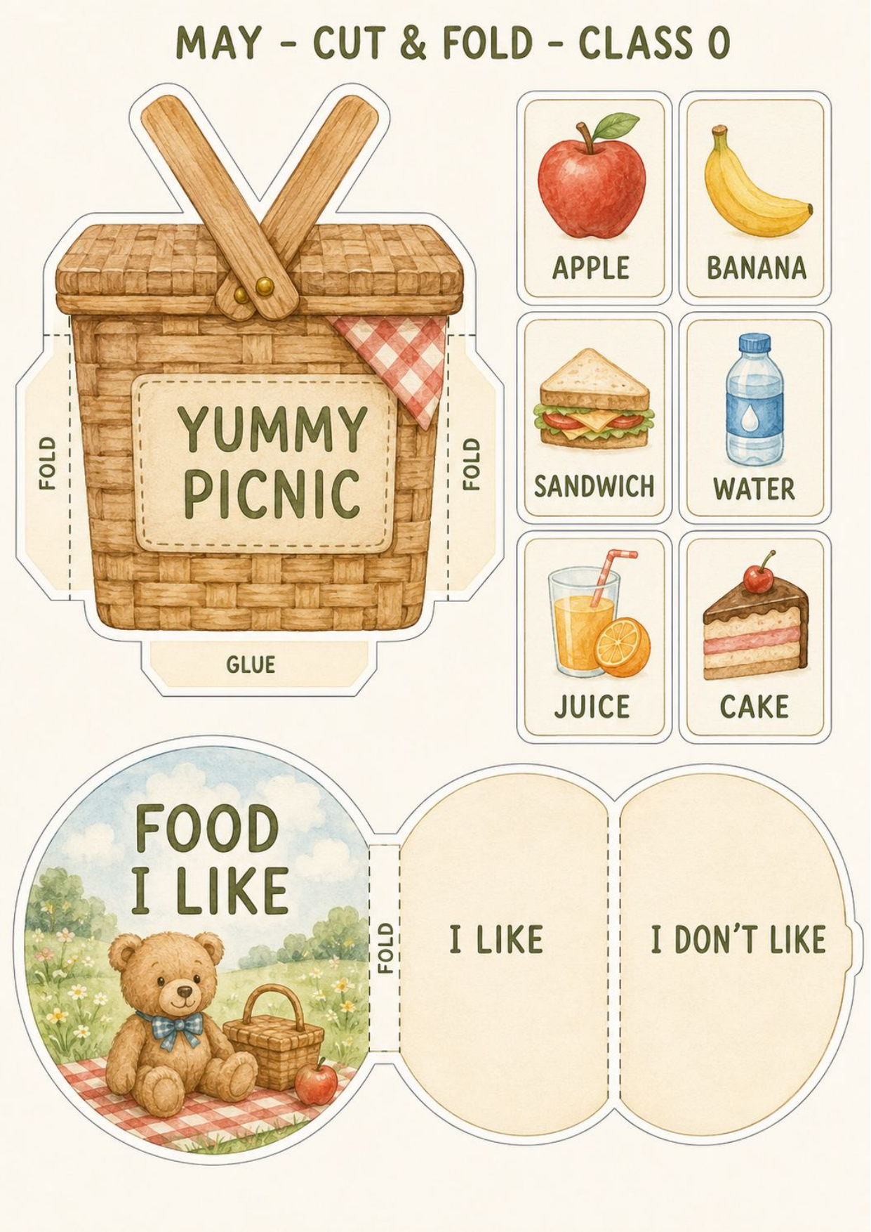 Teddy’s First English Adventure – całoroczny lapbook dla klasy 0 (September–June)