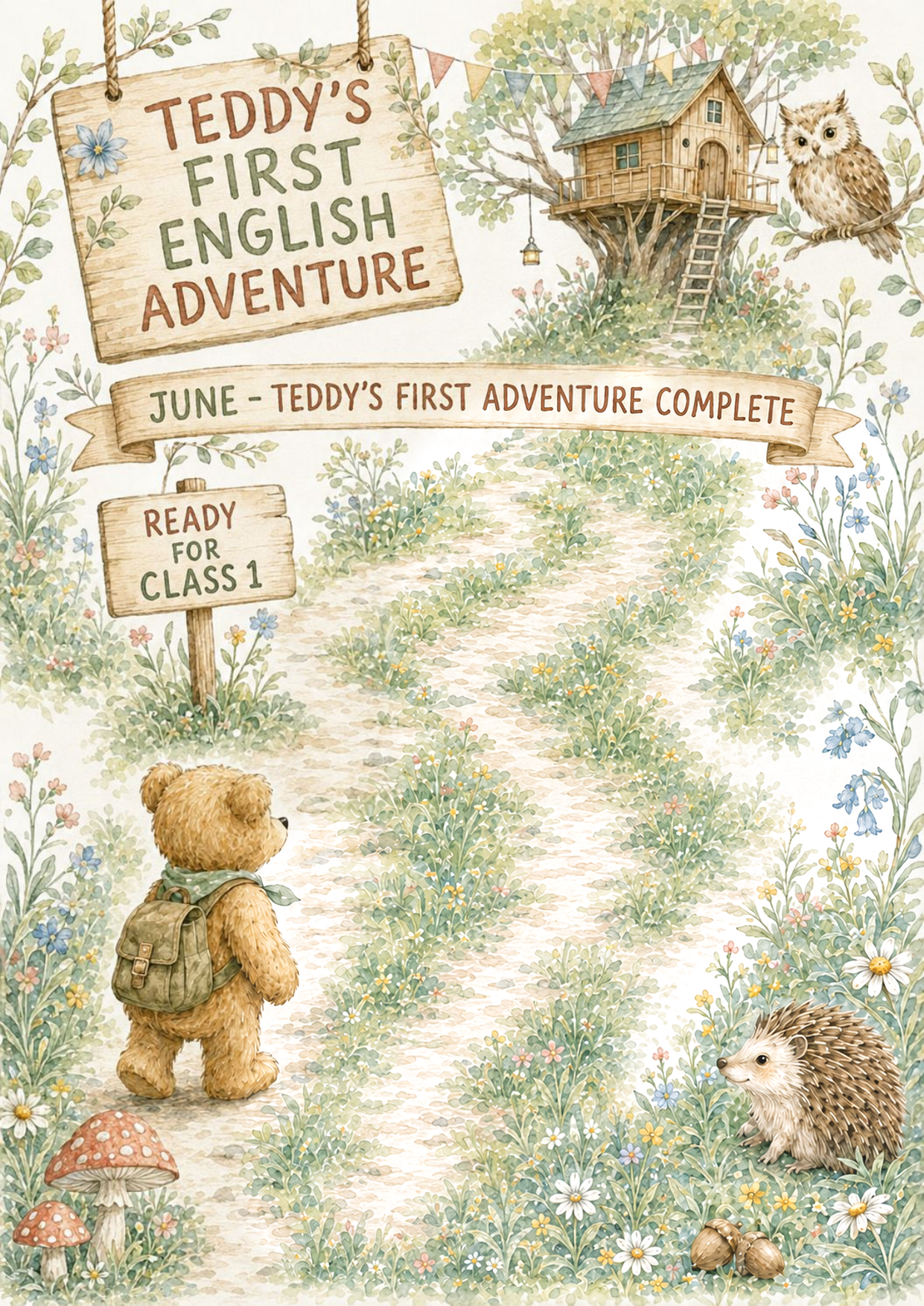 Teddy’s First English Adventure – całoroczny lapbook dla klasy 0 (September–June)