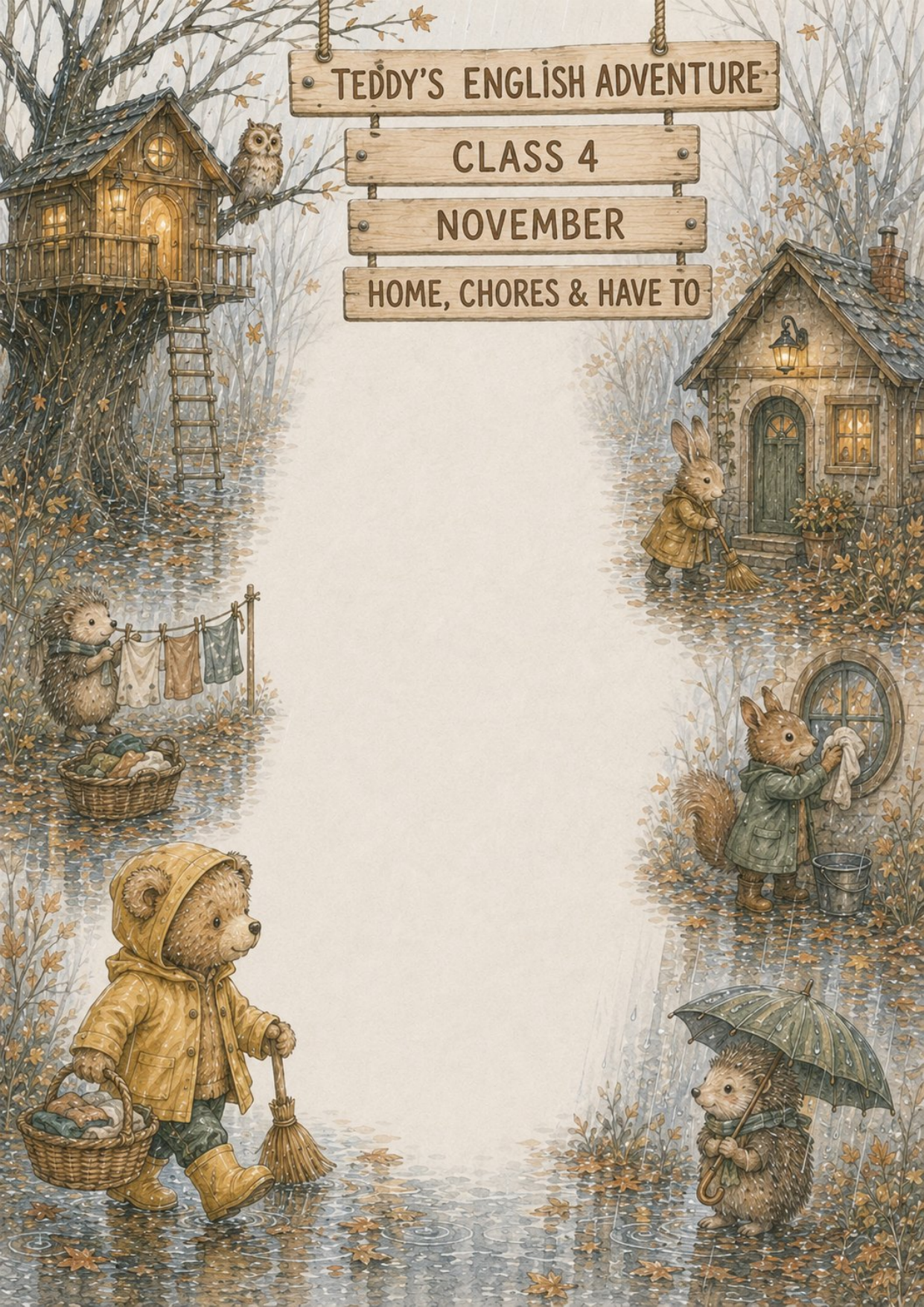 Teddy’s English Adventure – całoroczny lapbook dla klasy 4 (September–June)