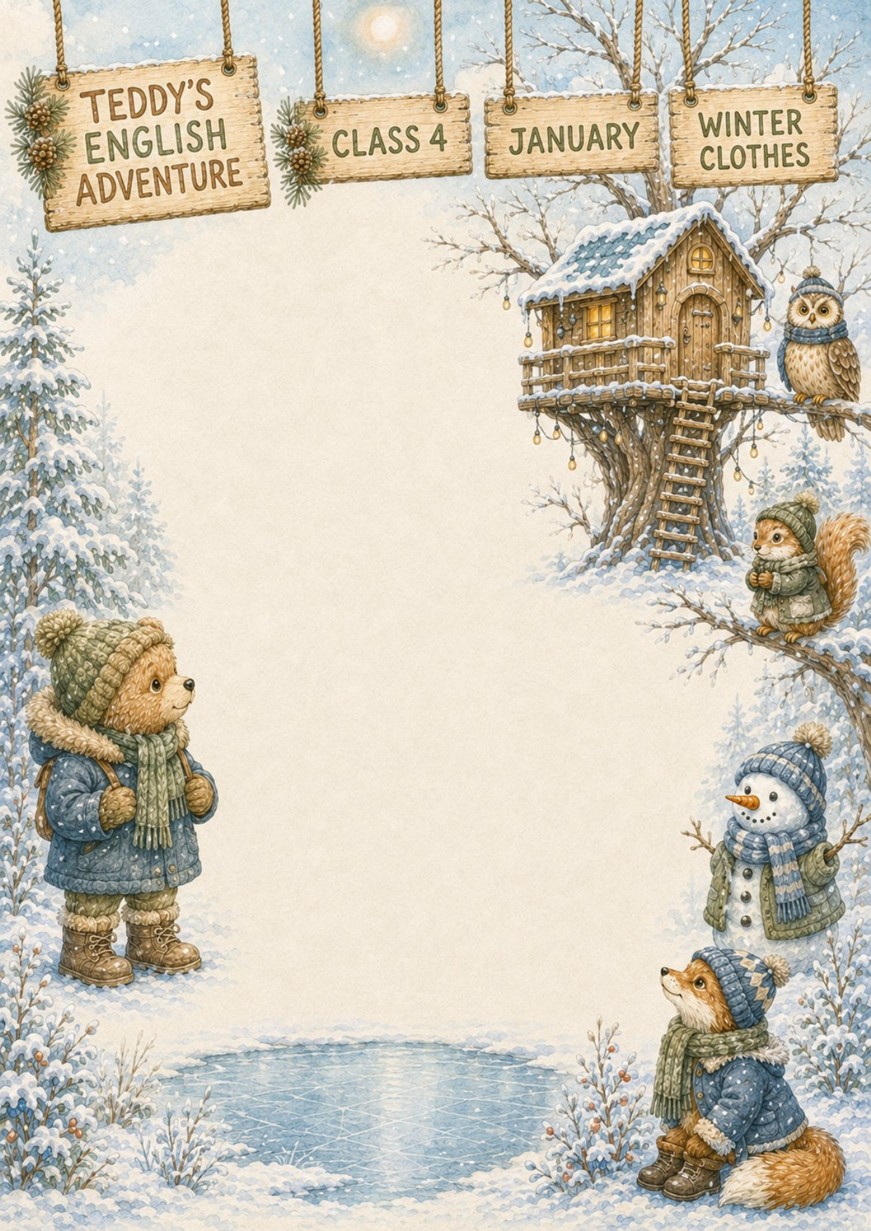 Teddy’s English Adventure – całoroczny lapbook dla klasy 4 (September–June)