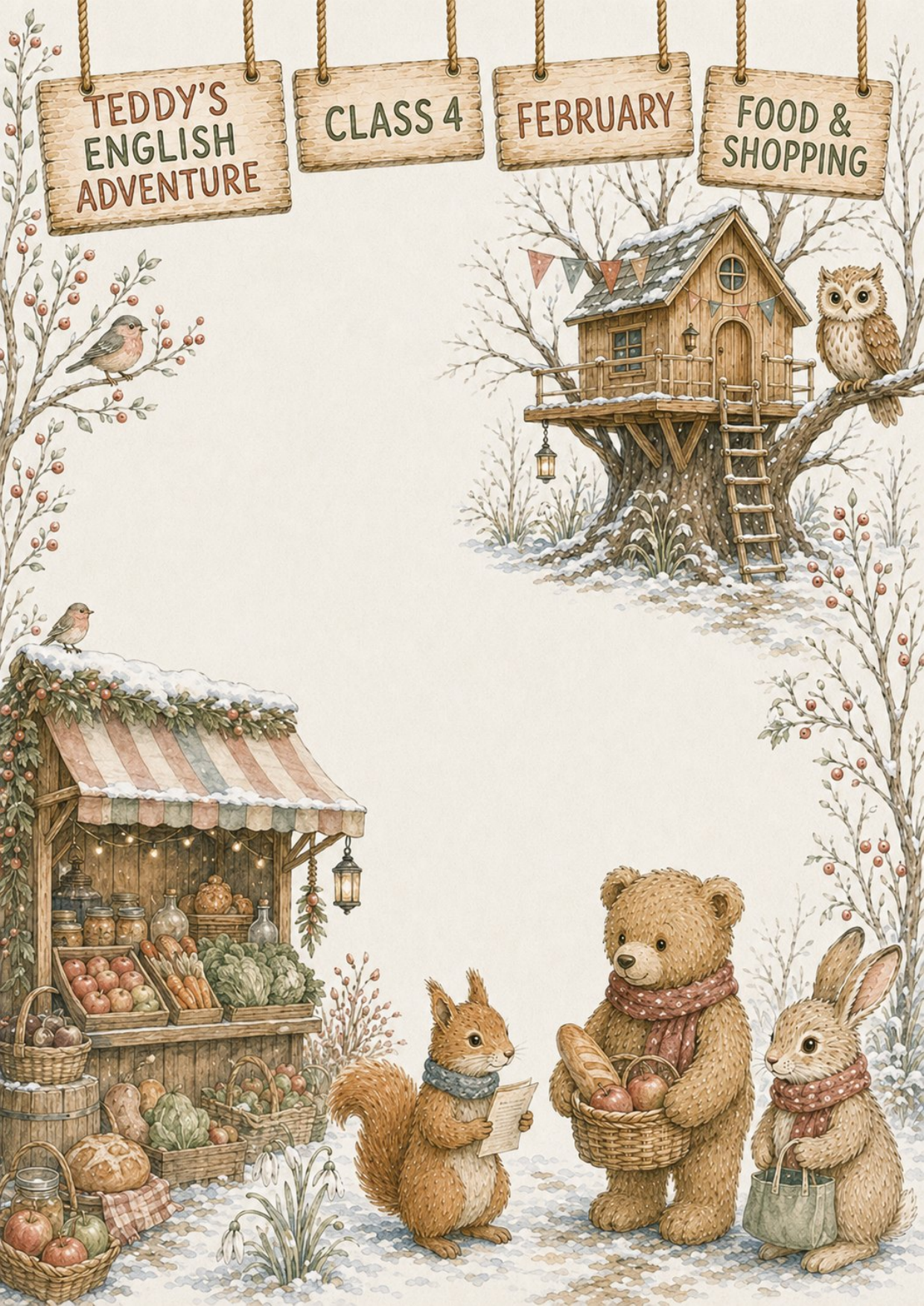 Teddy’s English Adventure – całoroczny lapbook dla klasy 4 (September–June)
