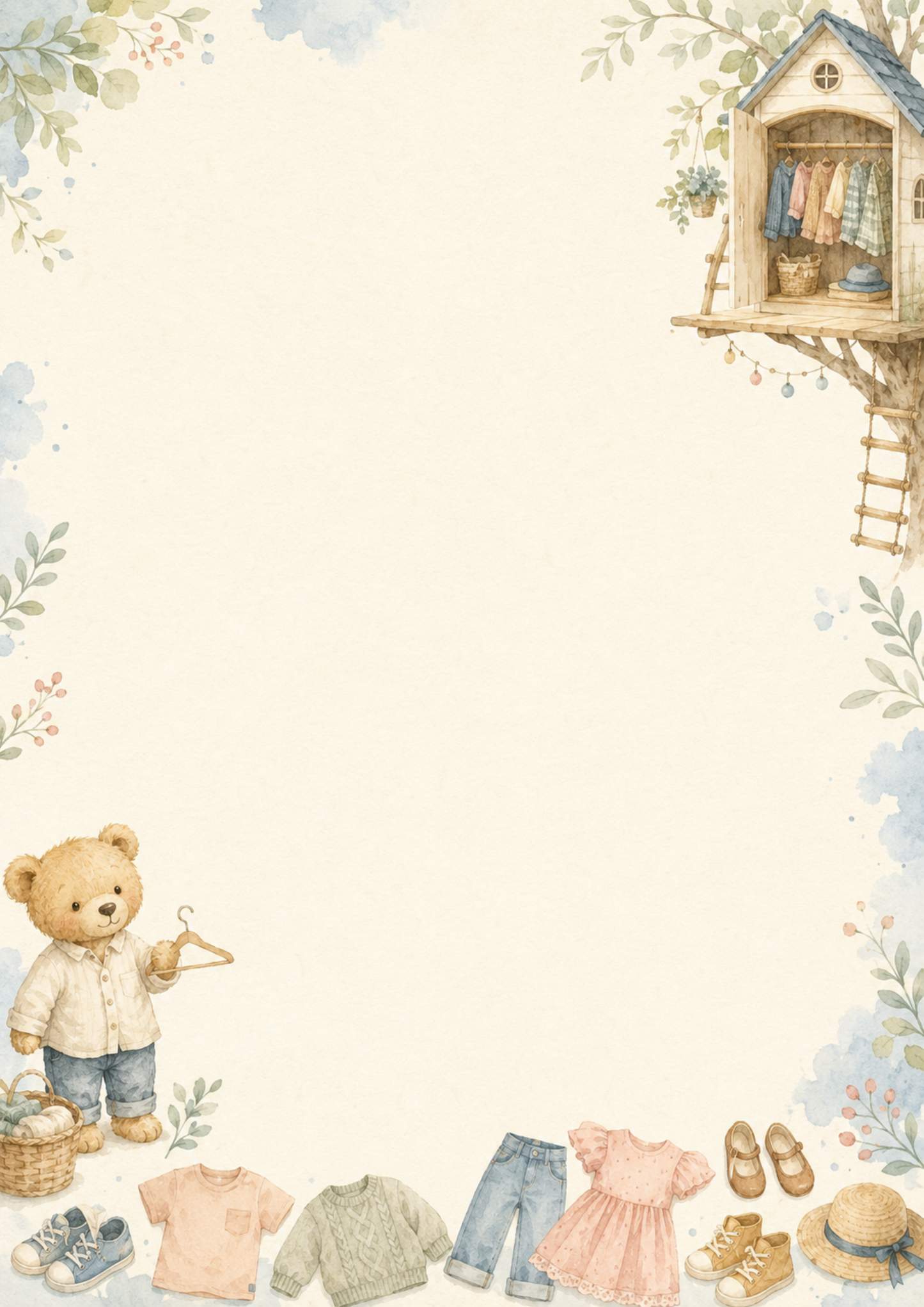 Teddy’s English Adventure – rodzina, dom, ubrania, jedzenie i zwierzęta (5 lapbooków PDF)