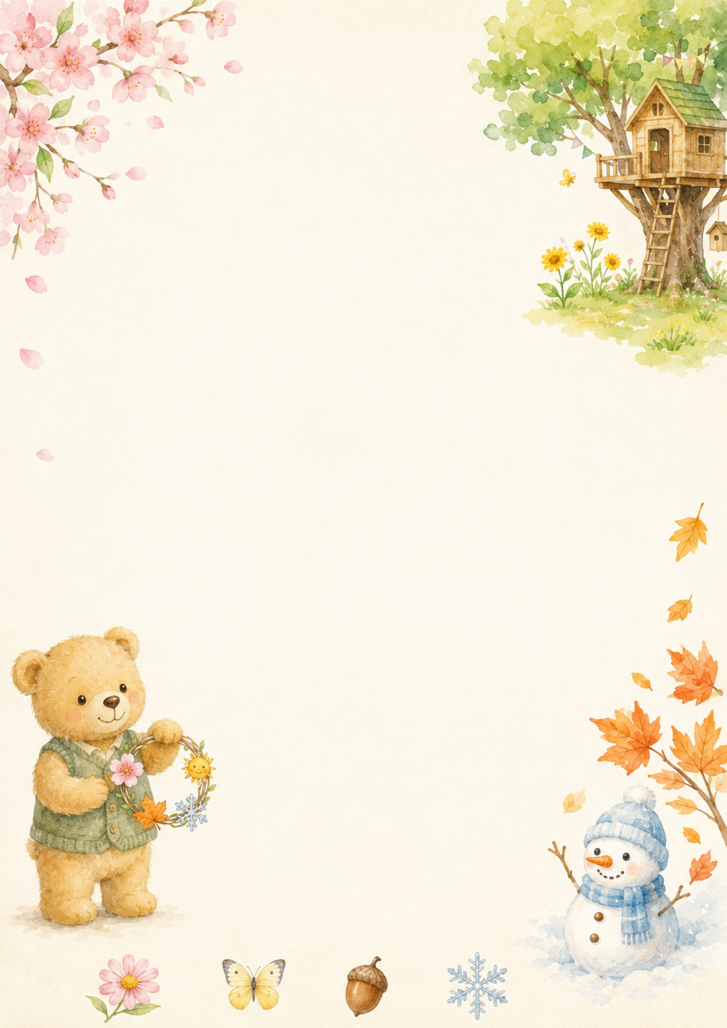 Teddy’s English Adventure – szkoła, pory roku, pogoda i wakacje (4 lapbooki PDF)