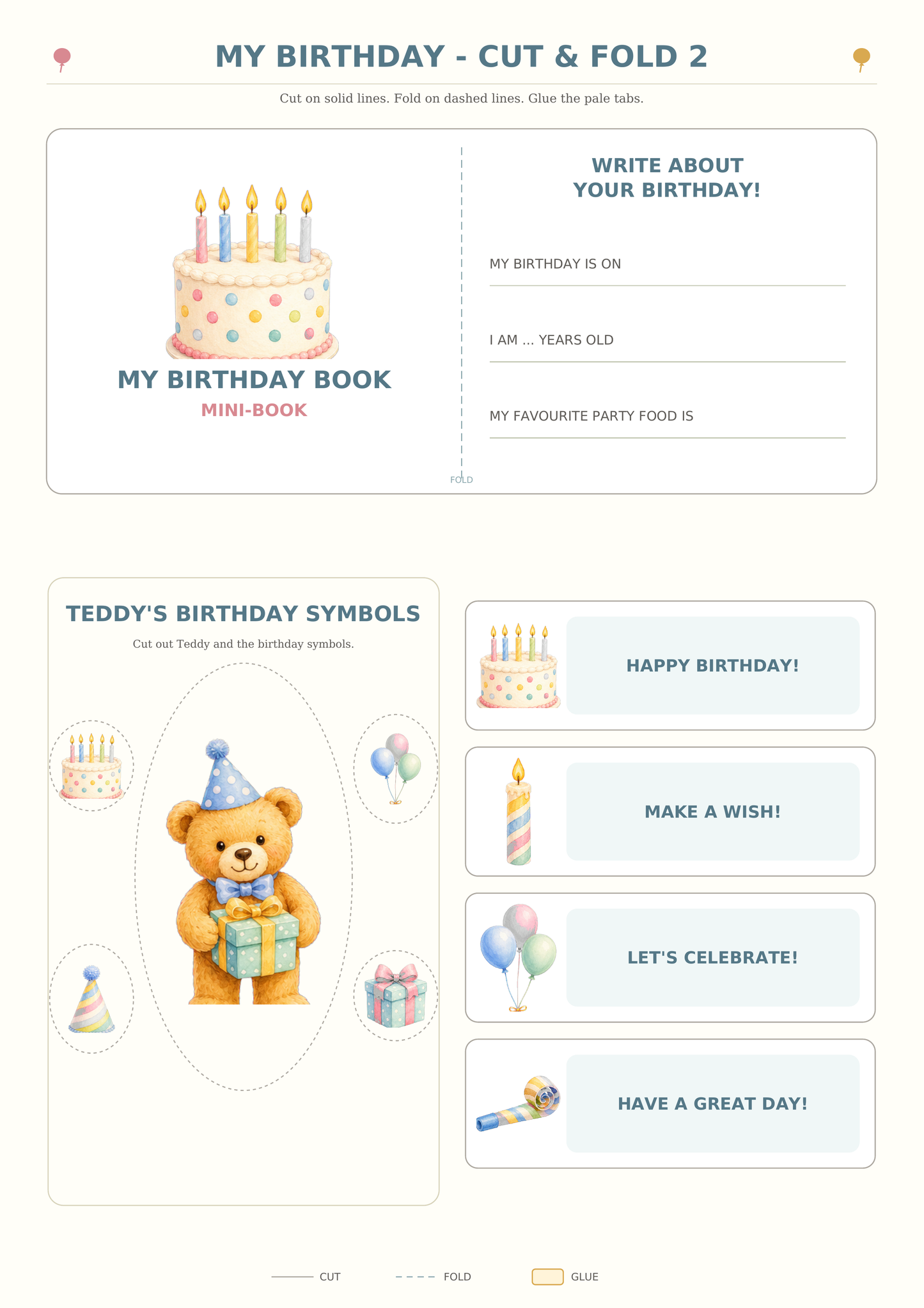 Teddy’s English Adventure – zestaw 4 lapbooków rodzinnych i okolicznościowych (PDF)