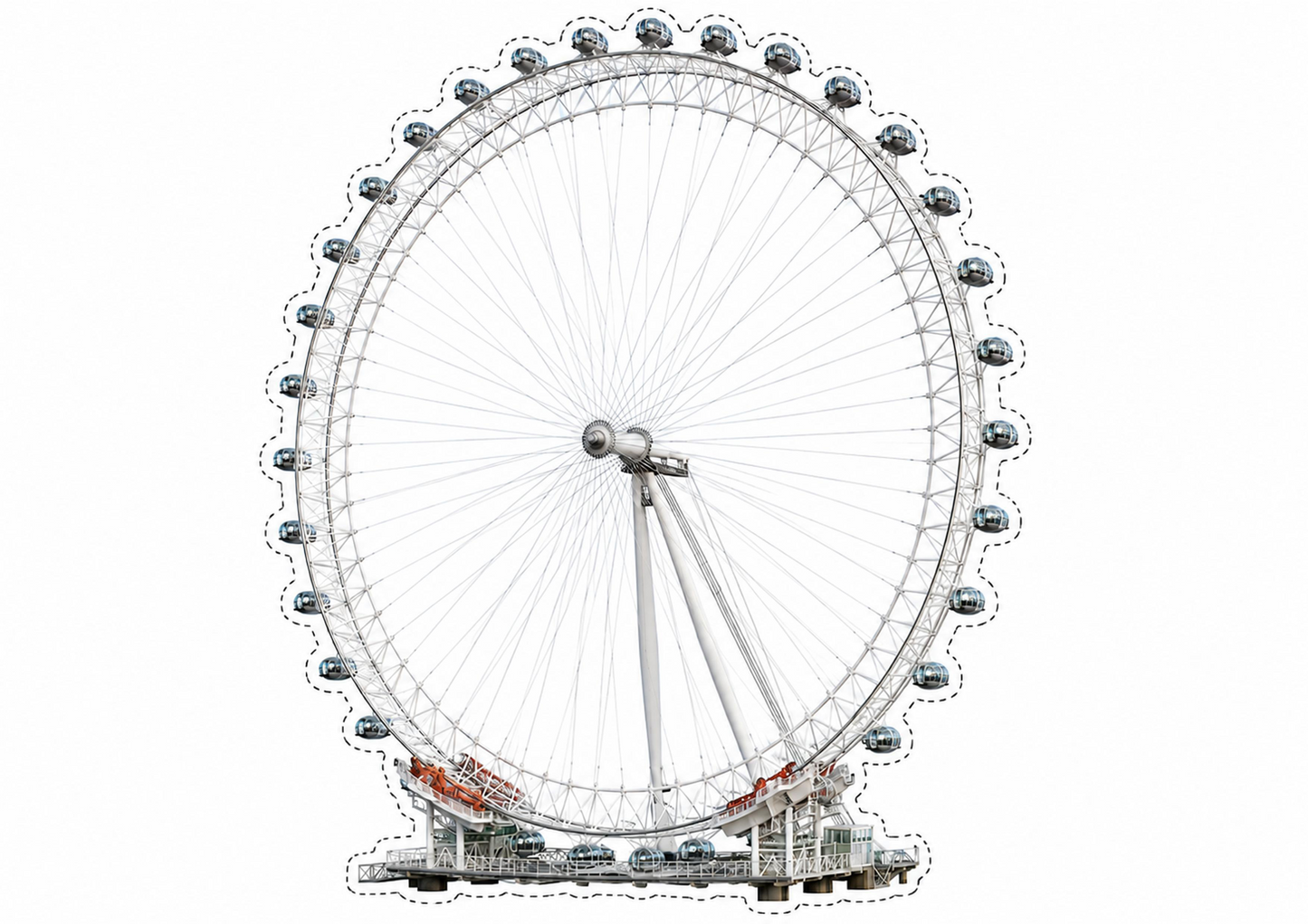 London Eye – podgląd dekoracji do druku