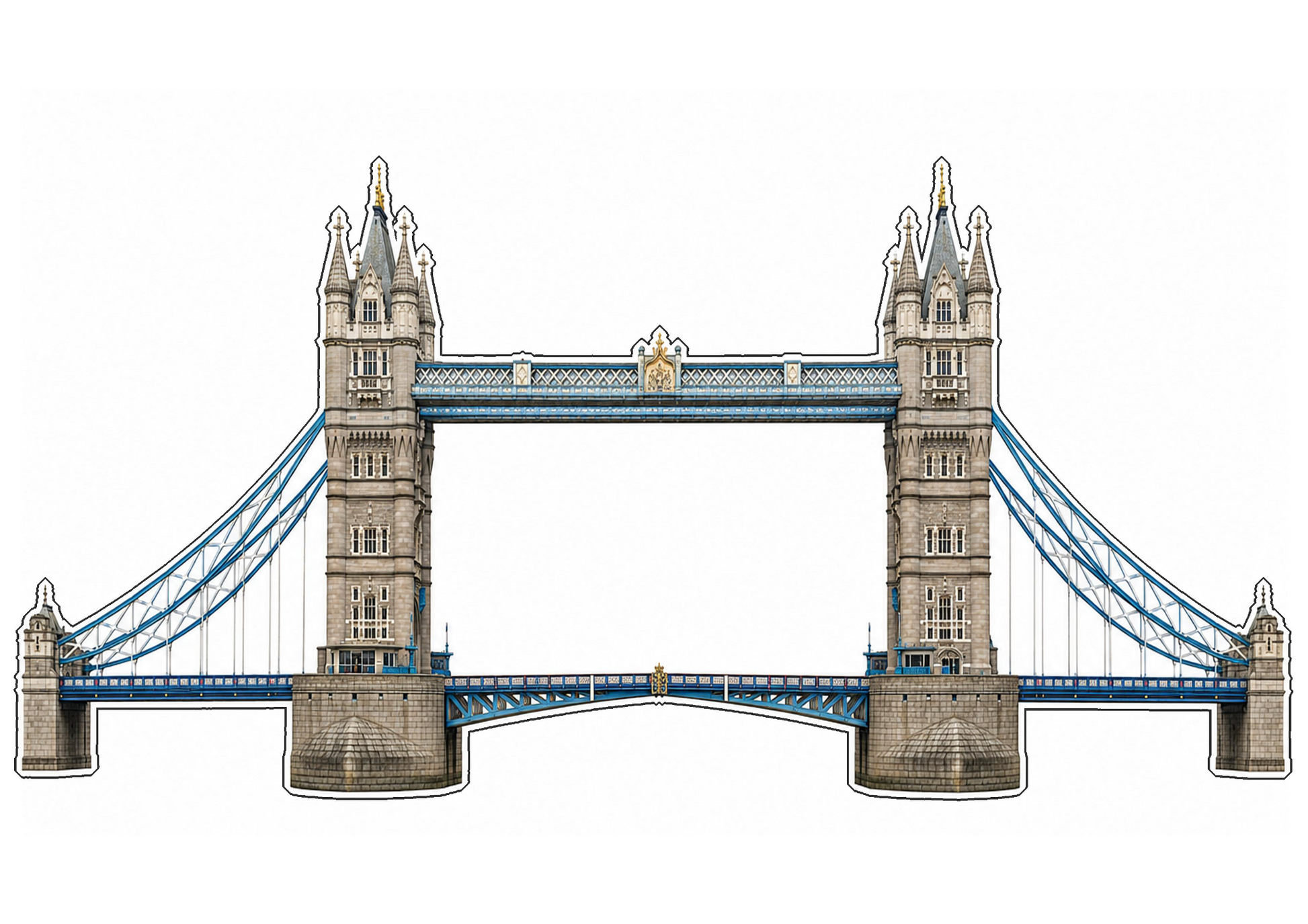 Tower Bridge – podgląd dekoracji do druku