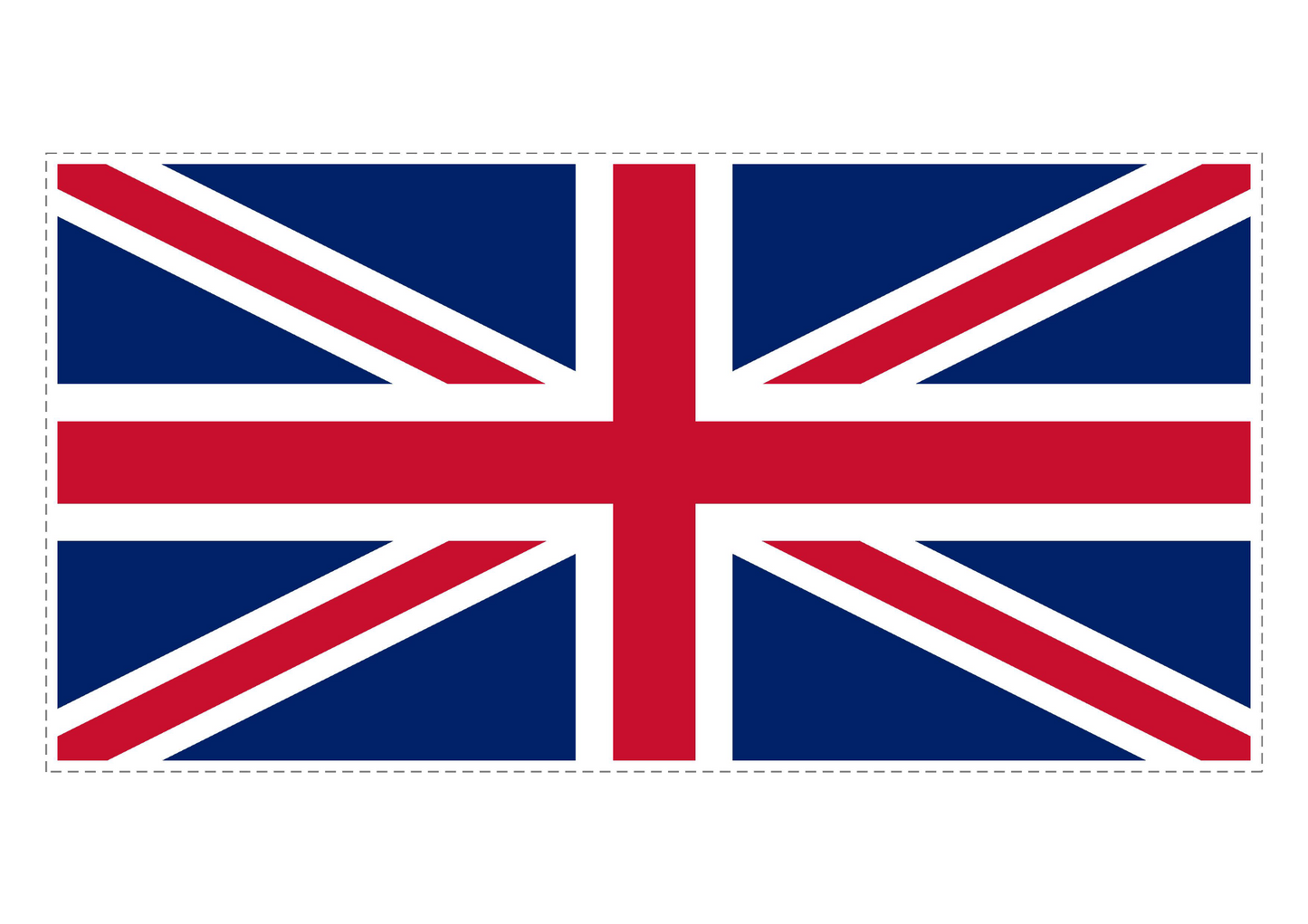 Flaga Union Jack – podgląd dekoracji do druku
