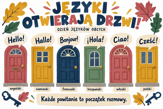 Języki otwierają drzwi – podgląd gazetki na Dzień Języków Obcych