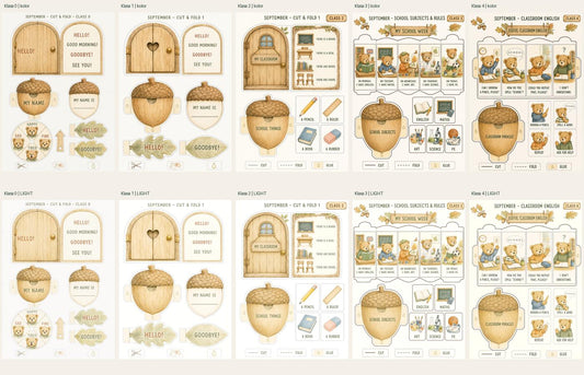 Teddy’s English Adventure – lapbooki dla klas 0–4, wersje standardowe i LIGHT